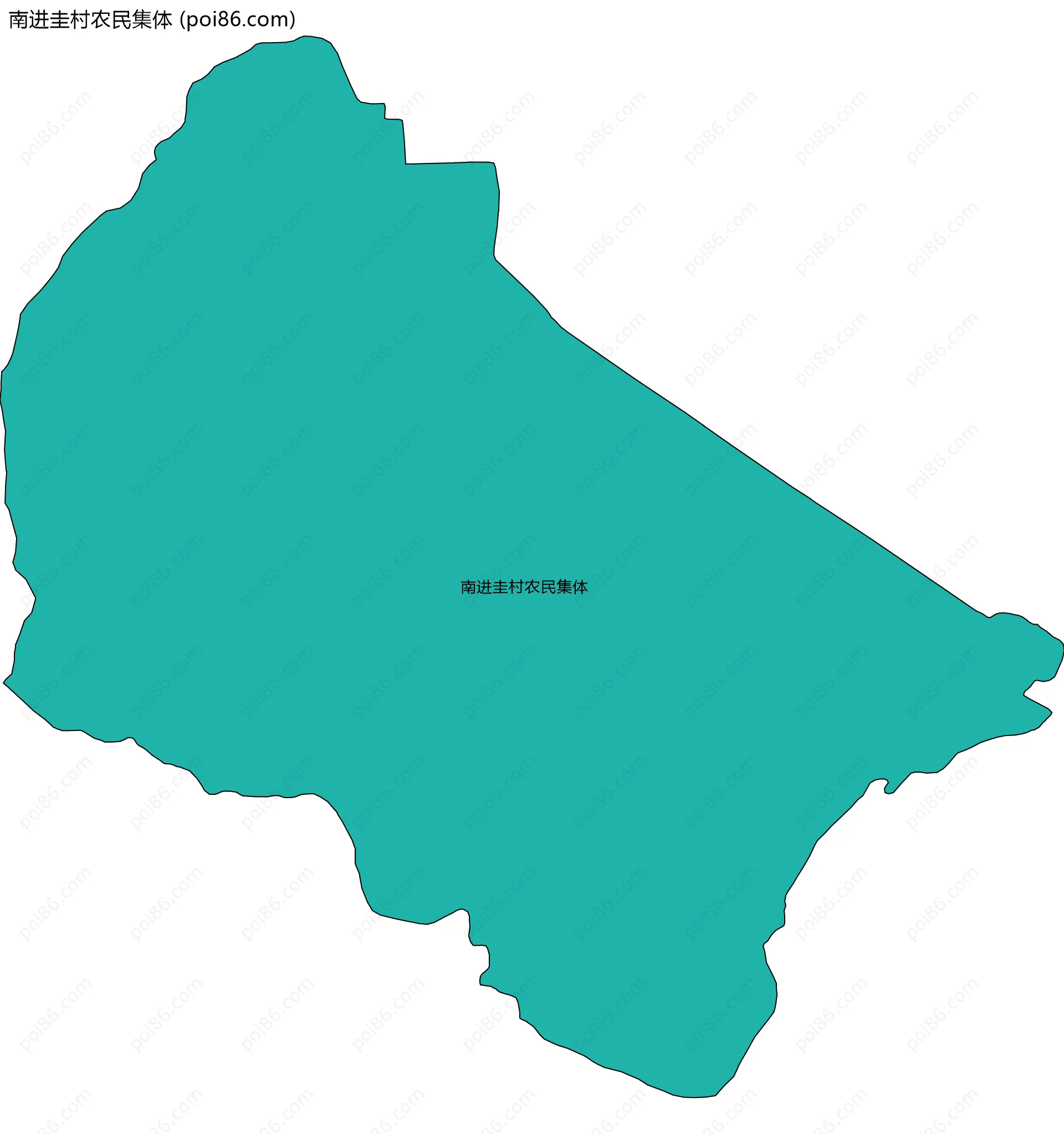 南进圭村农民集体边界地图