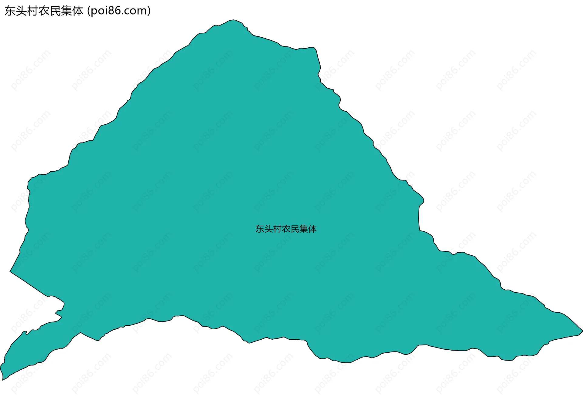 东头村农民集体边界地图