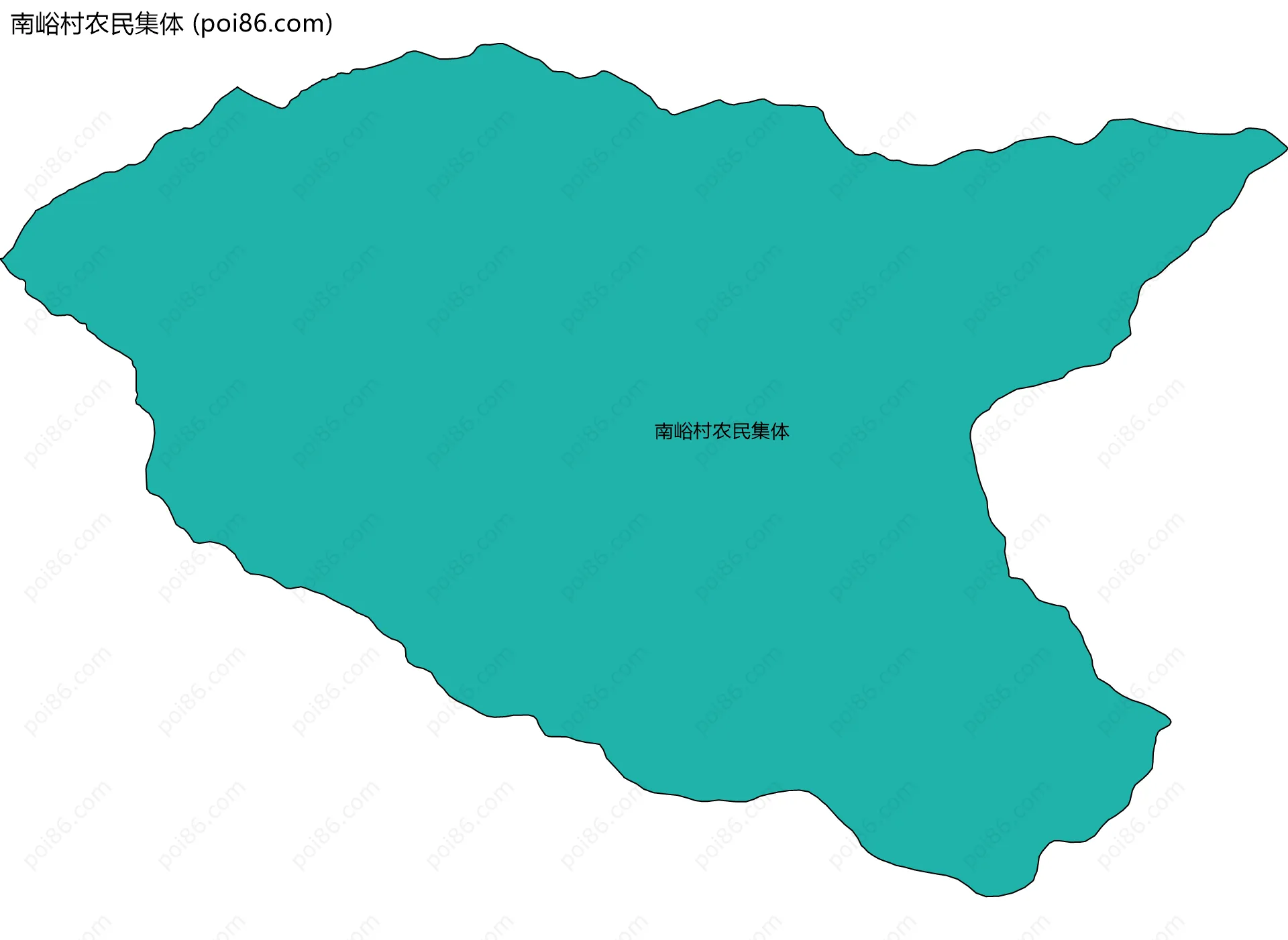 南峪村农民集体边界地图