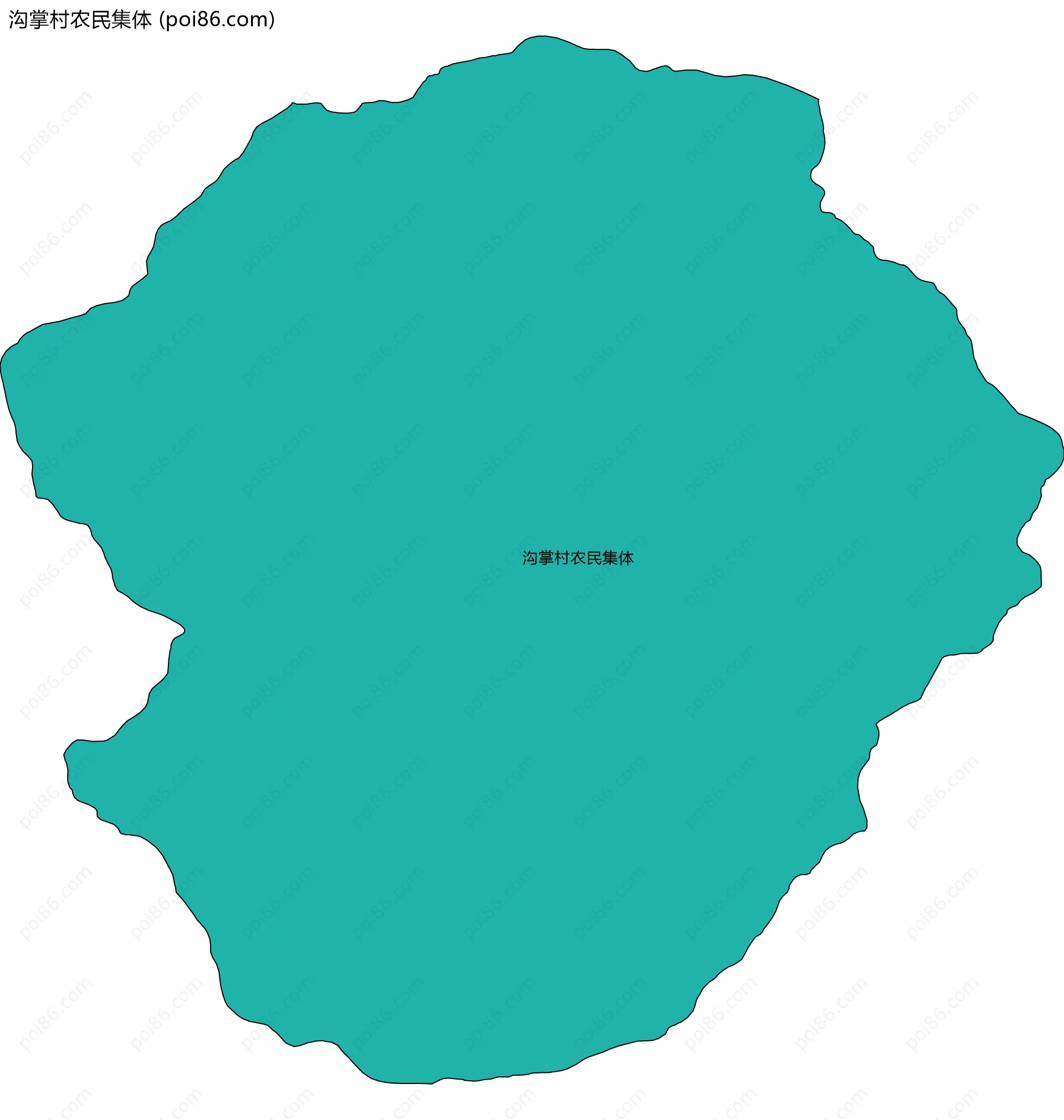 沟掌村农民集体边界地图