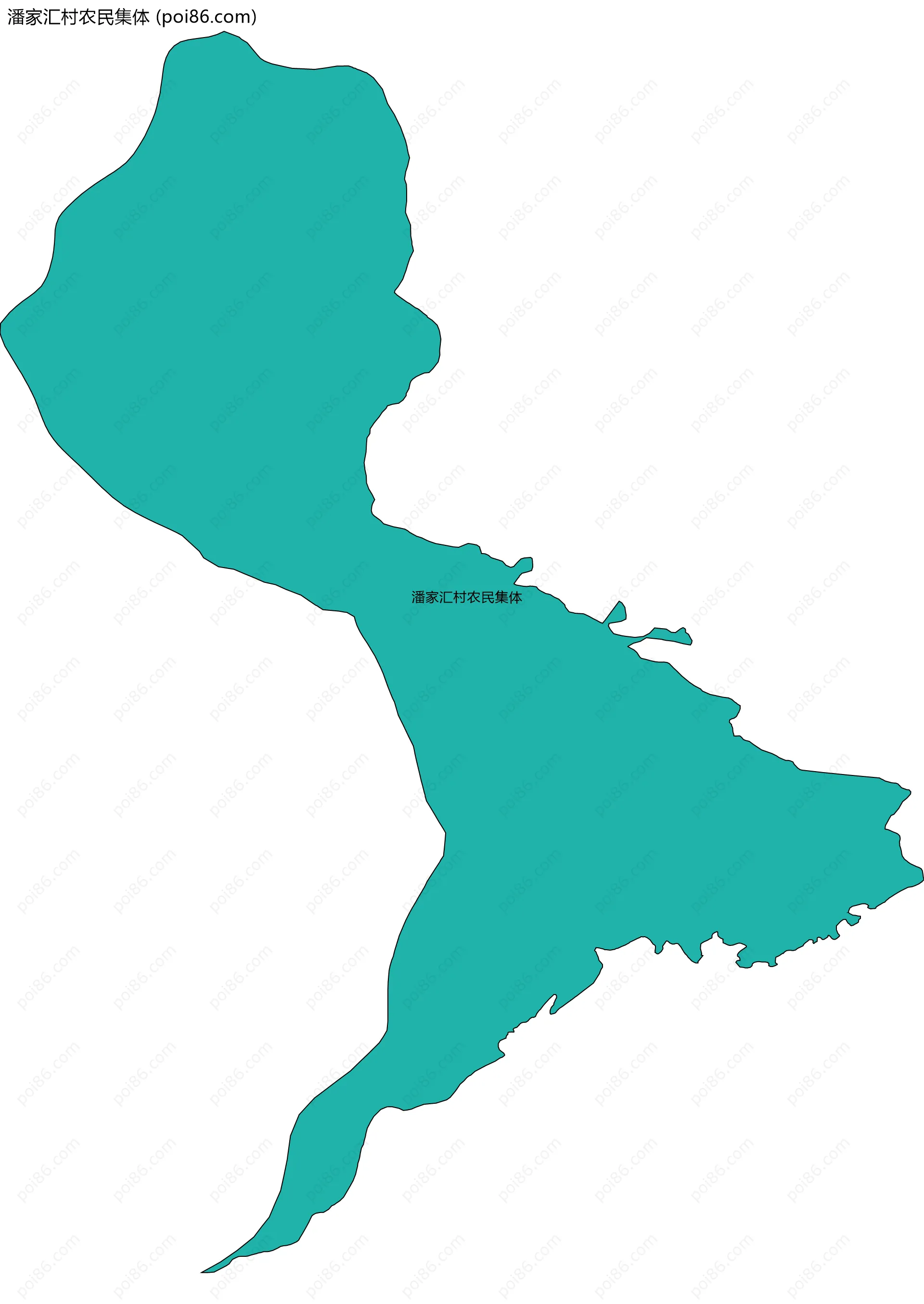 潘家汇村农民集体边界地图