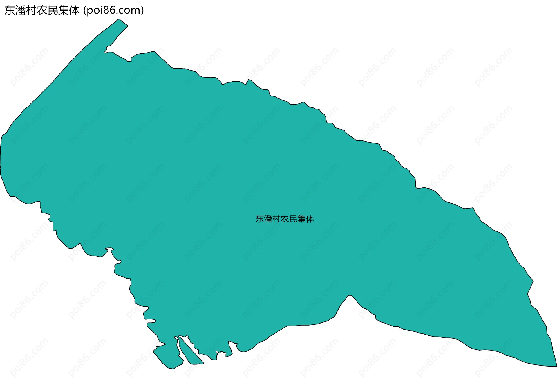 东潘村农民集体边界地图