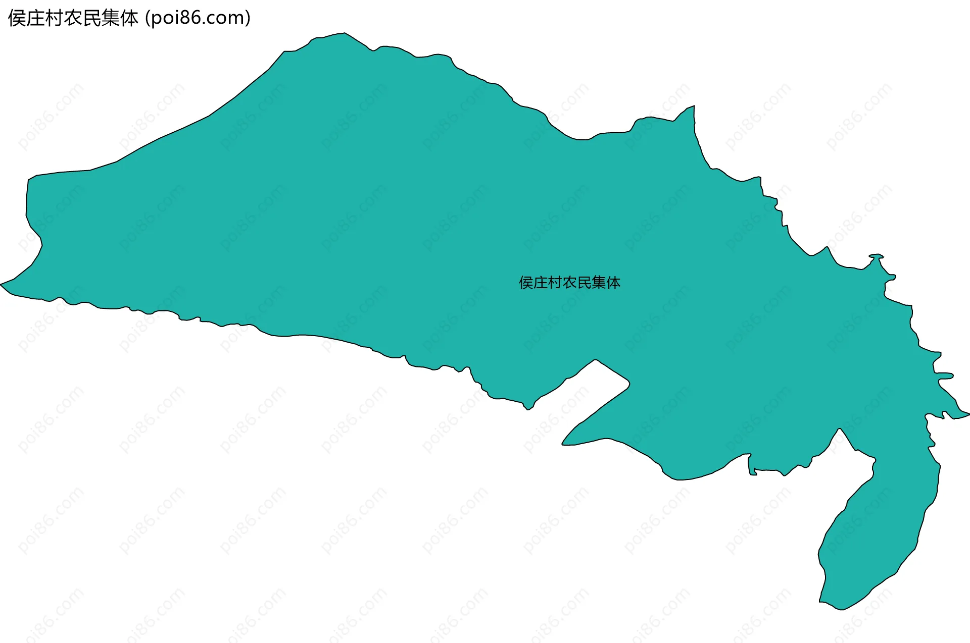 侯庄村农民集体边界地图