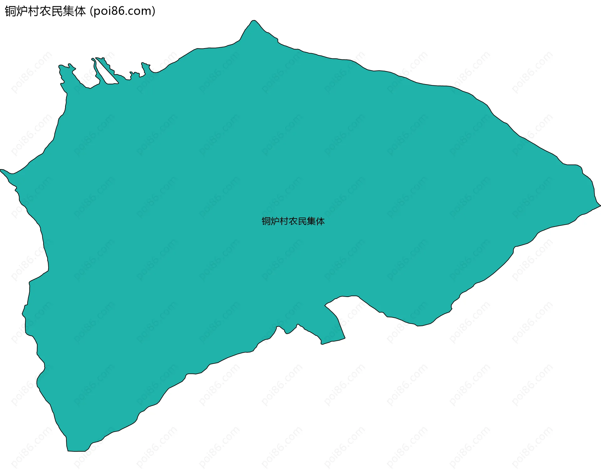 铜炉村农民集体边界地图