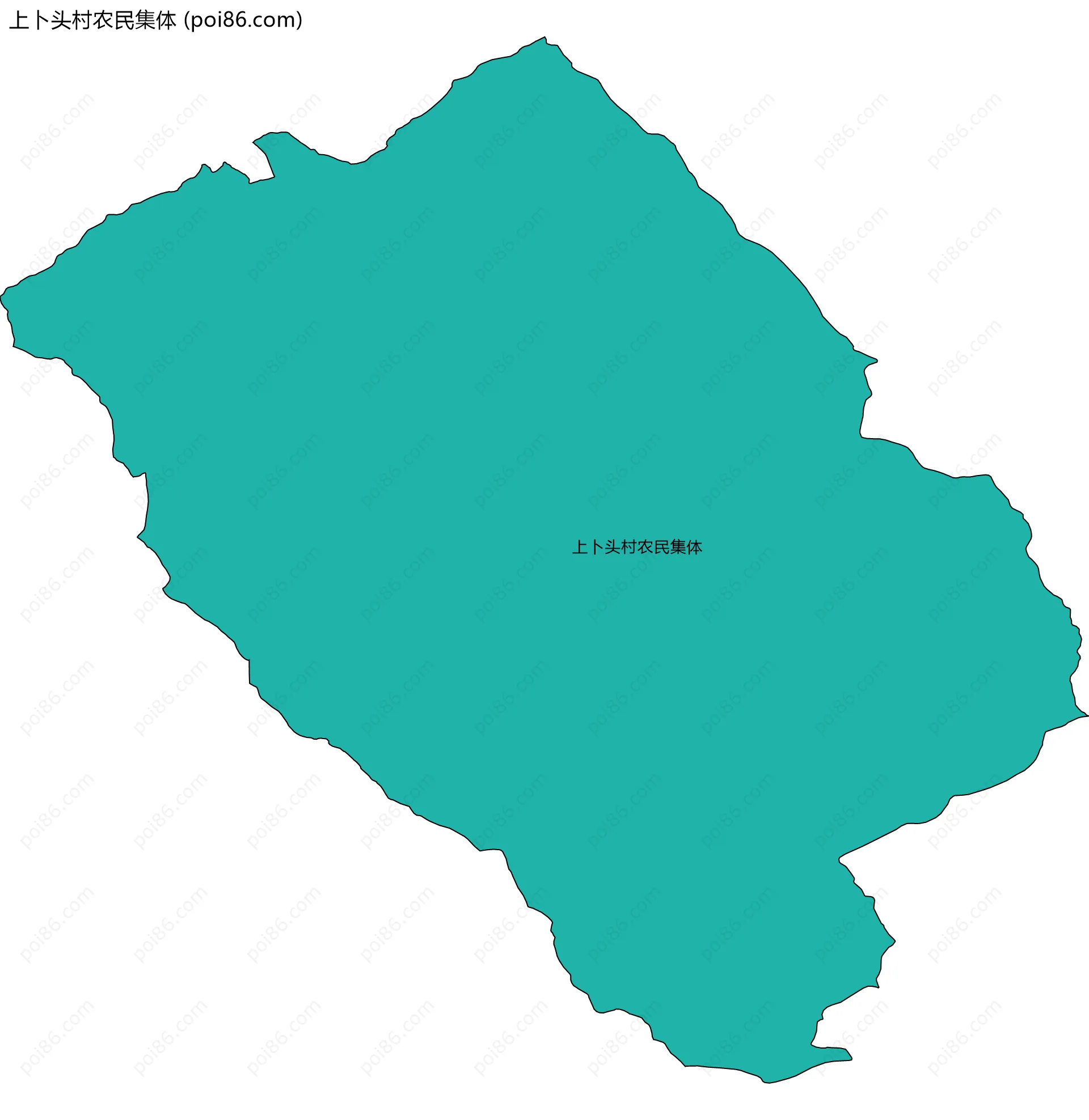 上卜头村农民集体边界地图