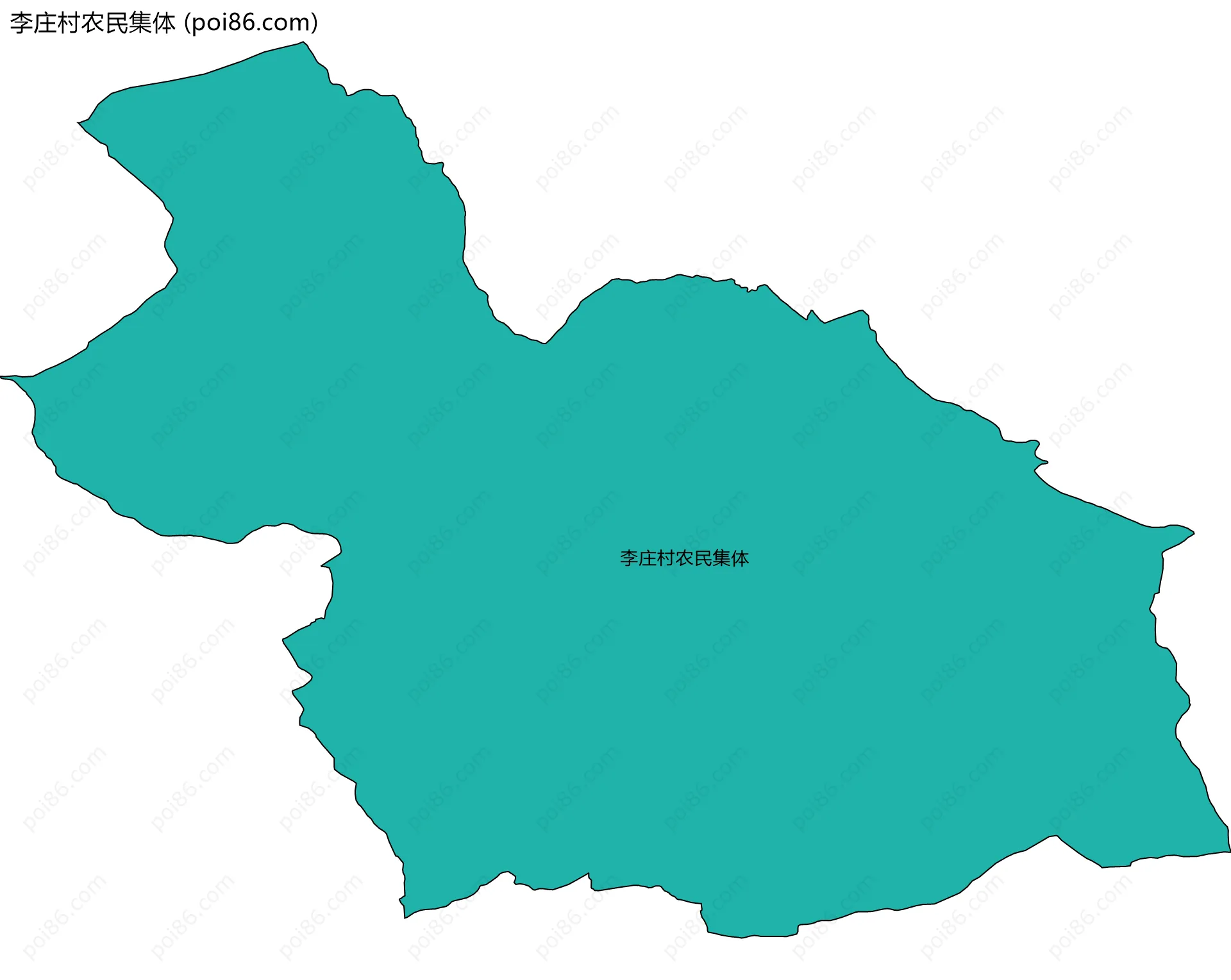 李庄村农民集体边界地图