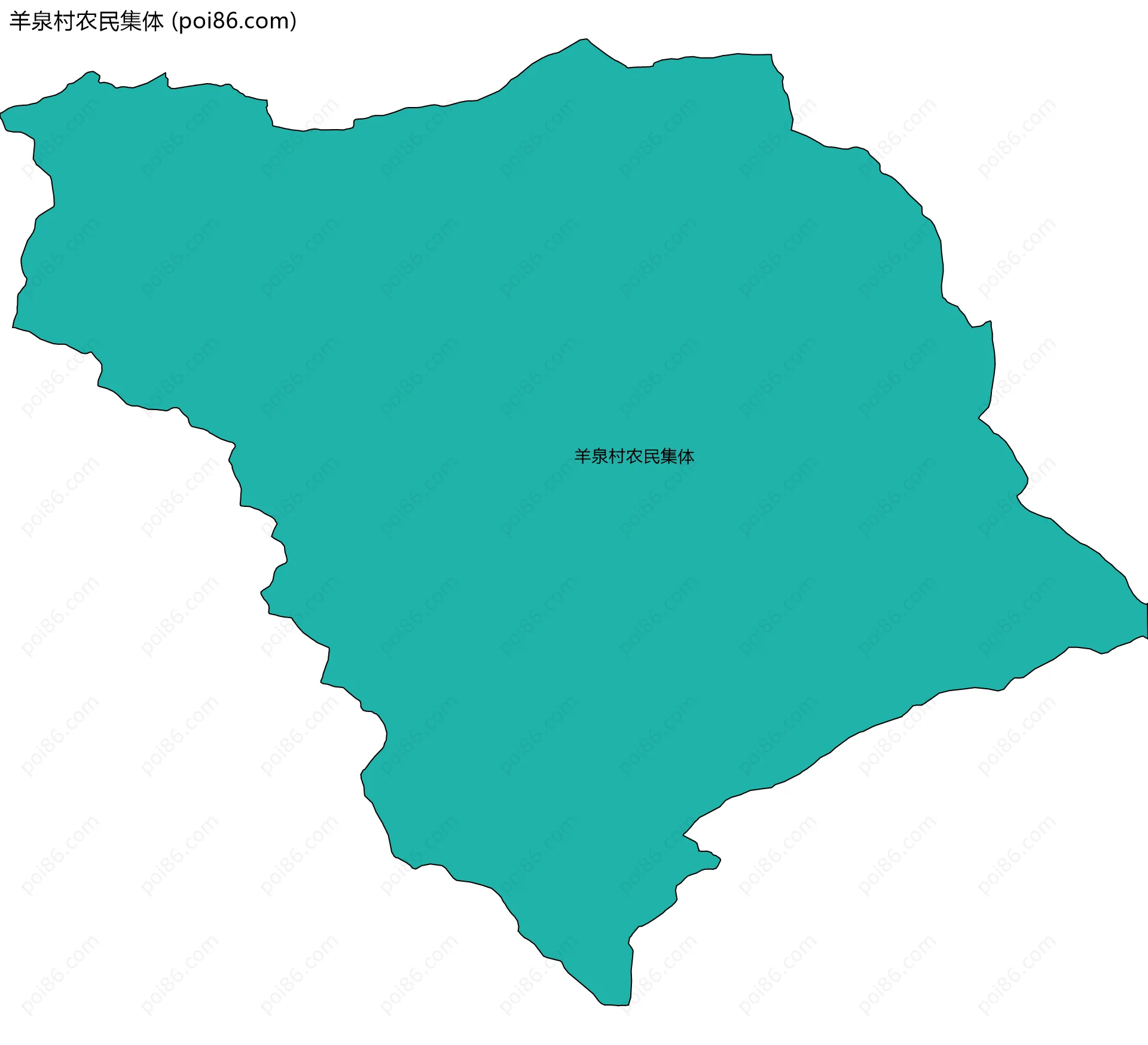 羊泉村农民集体边界地图