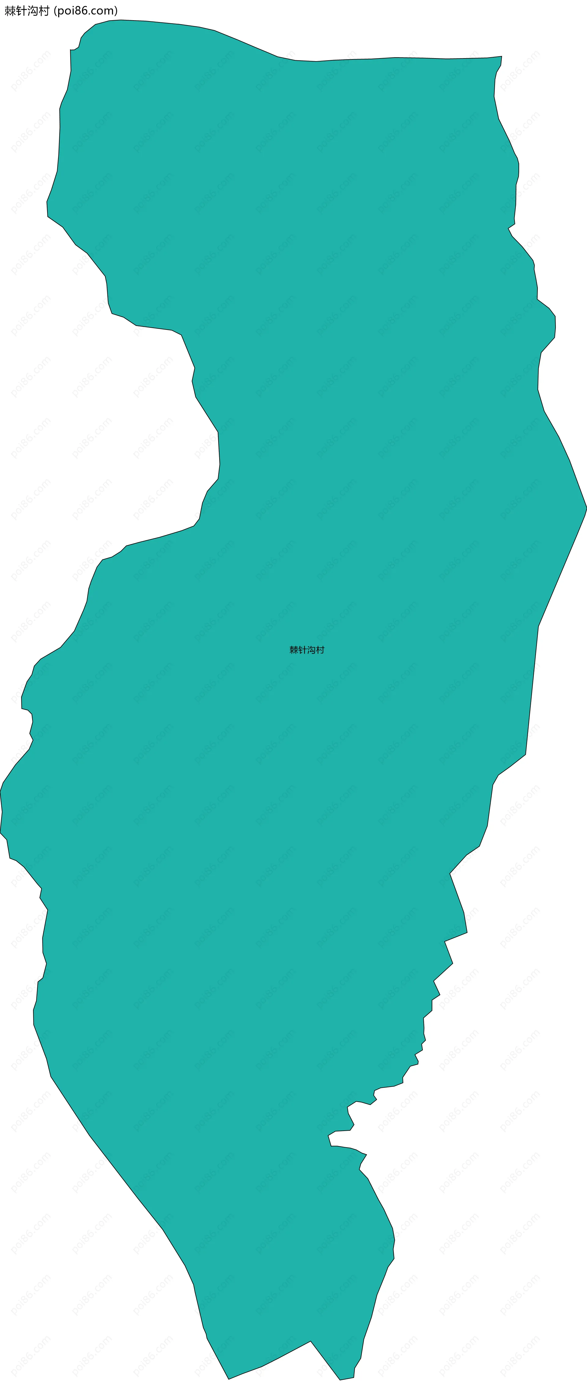 棘针沟村边界地图