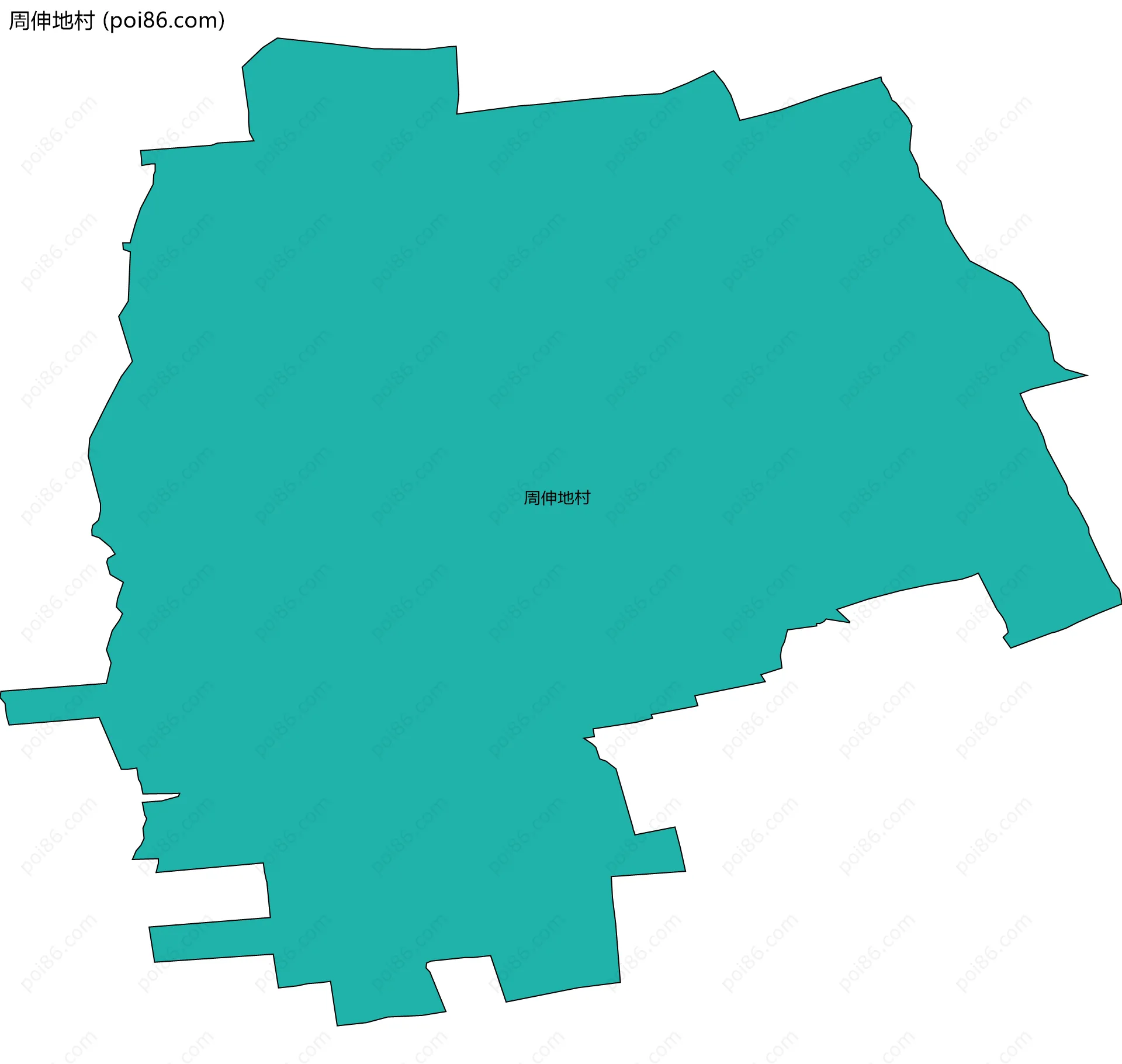周伸地村边界地图