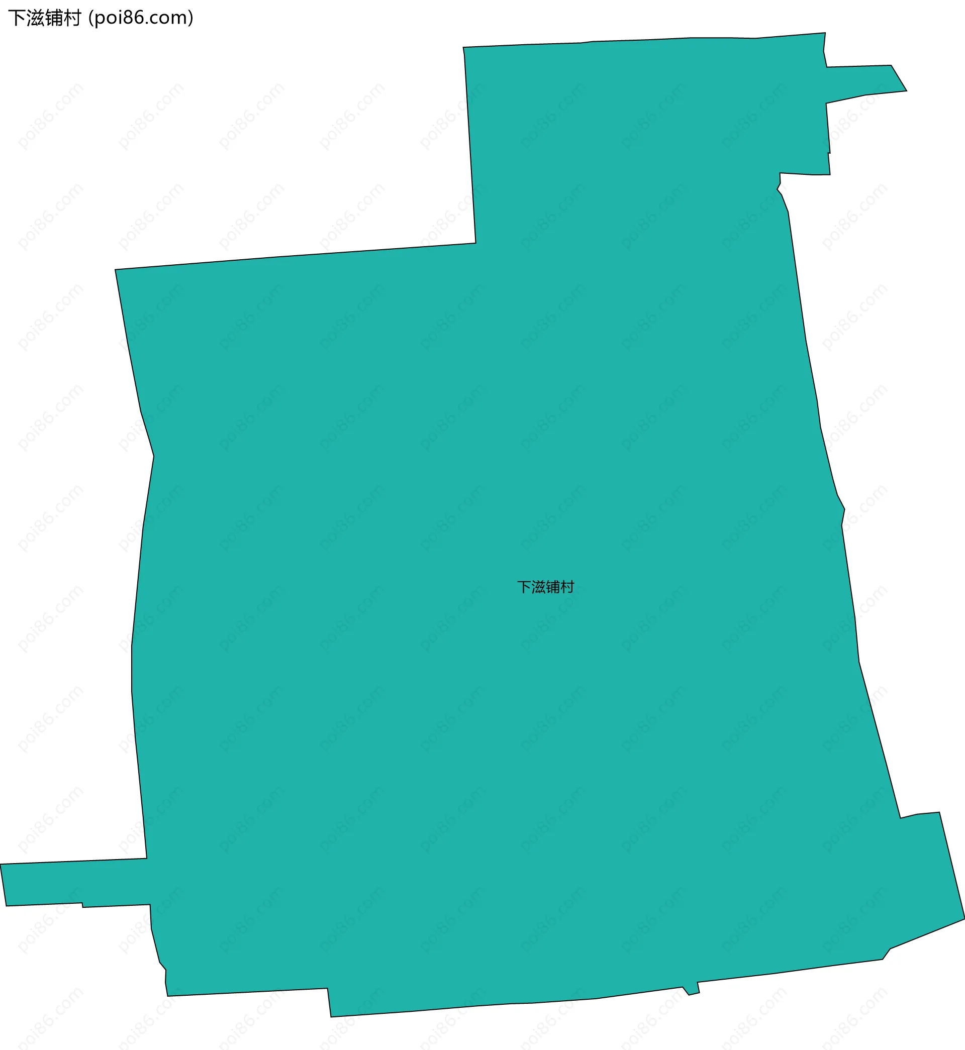 下滋铺村边界地图