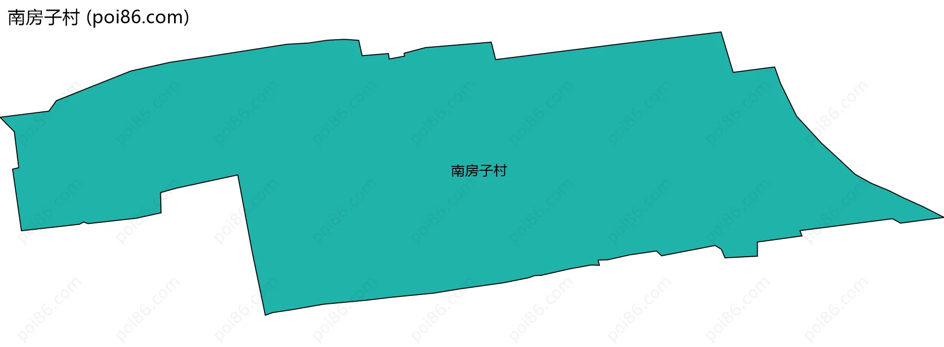 南房子村边界地图