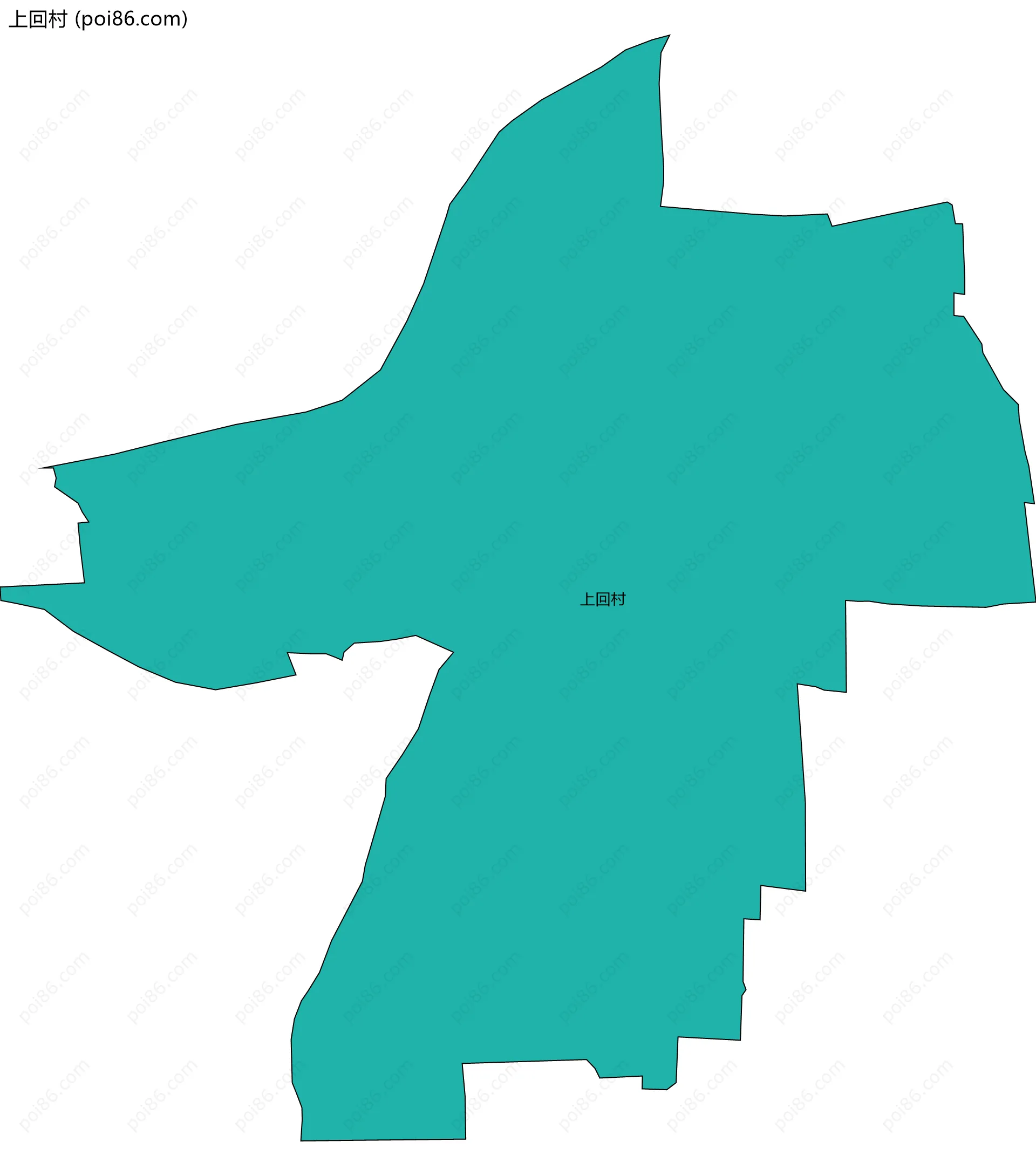 上回村边界地图