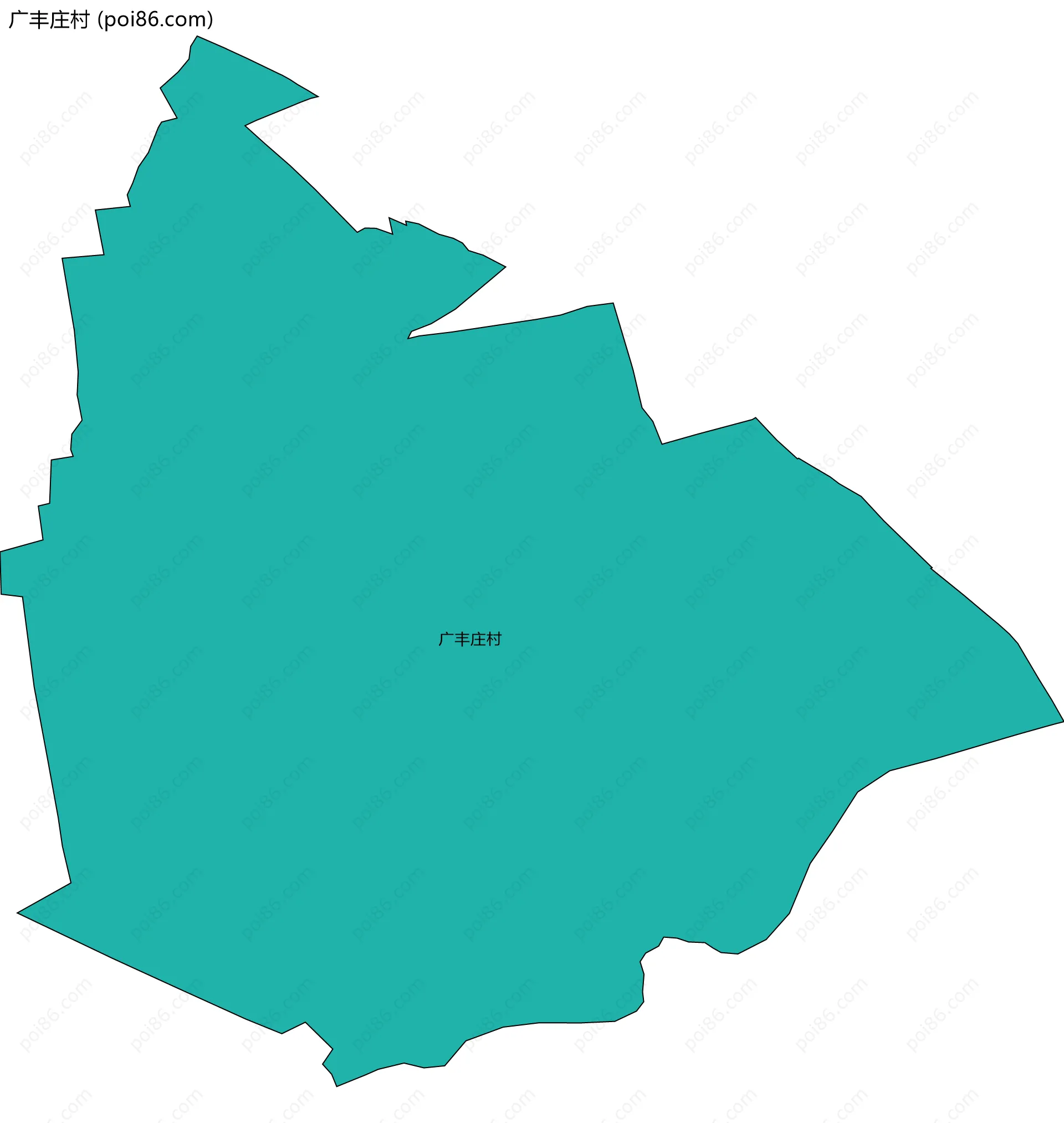 广丰庄村边界地图