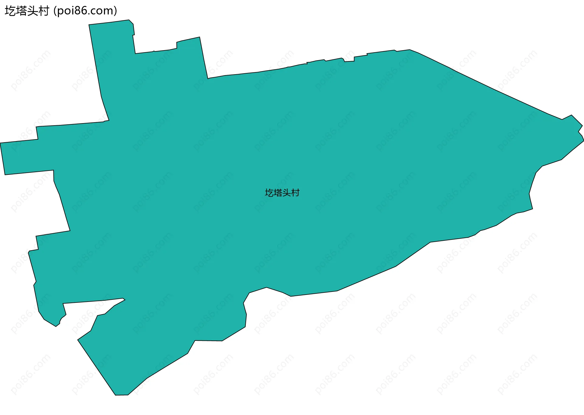 圪塔头村边界地图