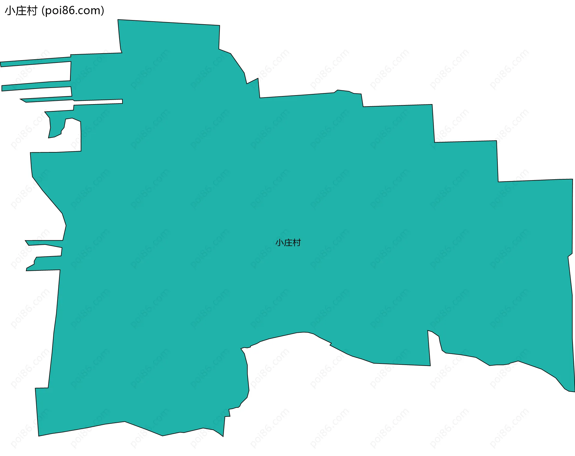 小庄村边界地图