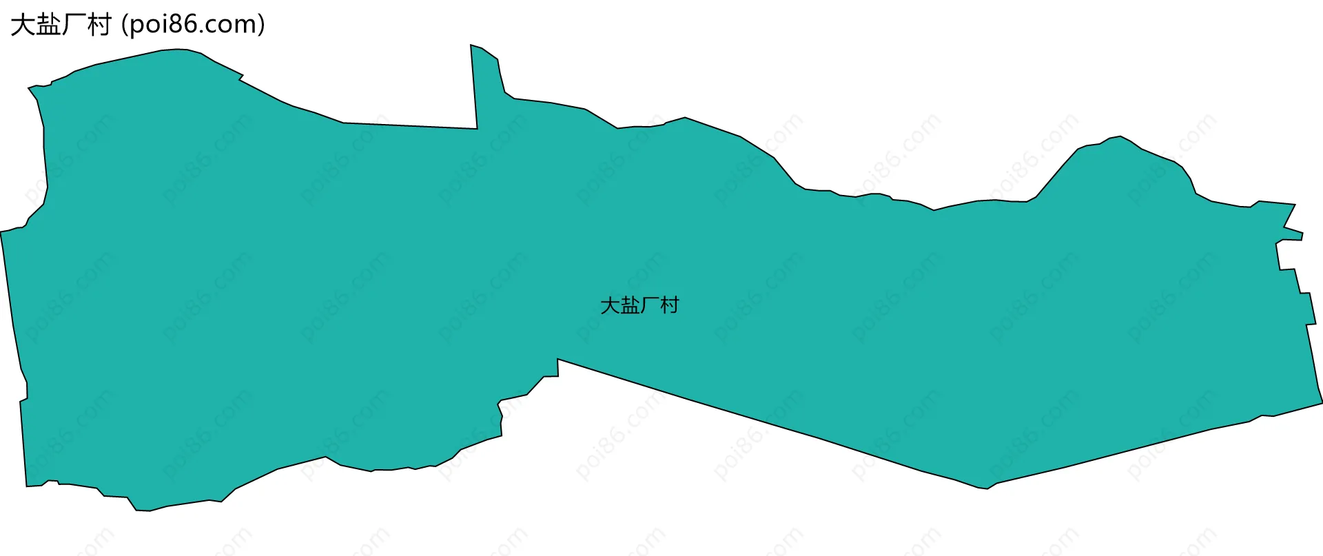 大盐厂村边界地图