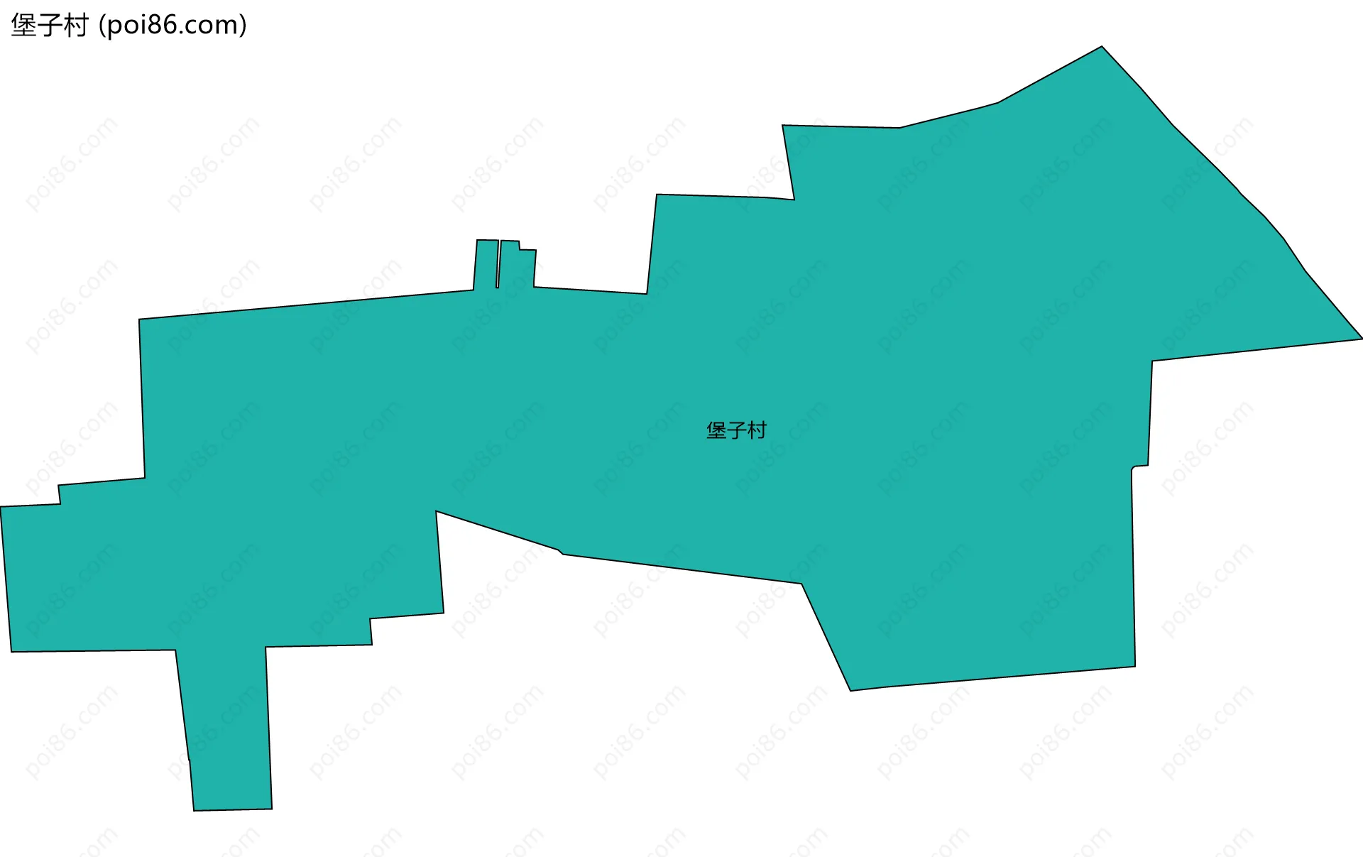 堡子村边界地图