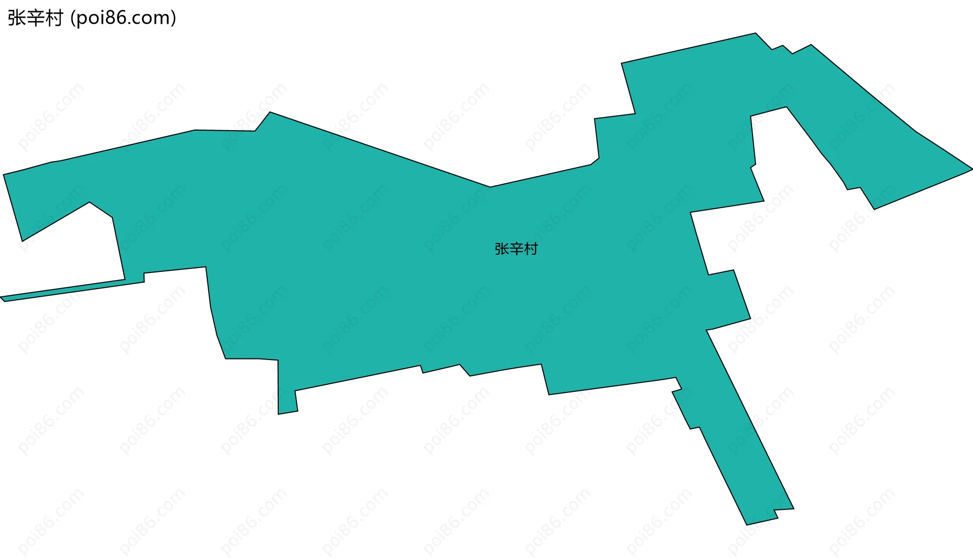 张辛村边界地图