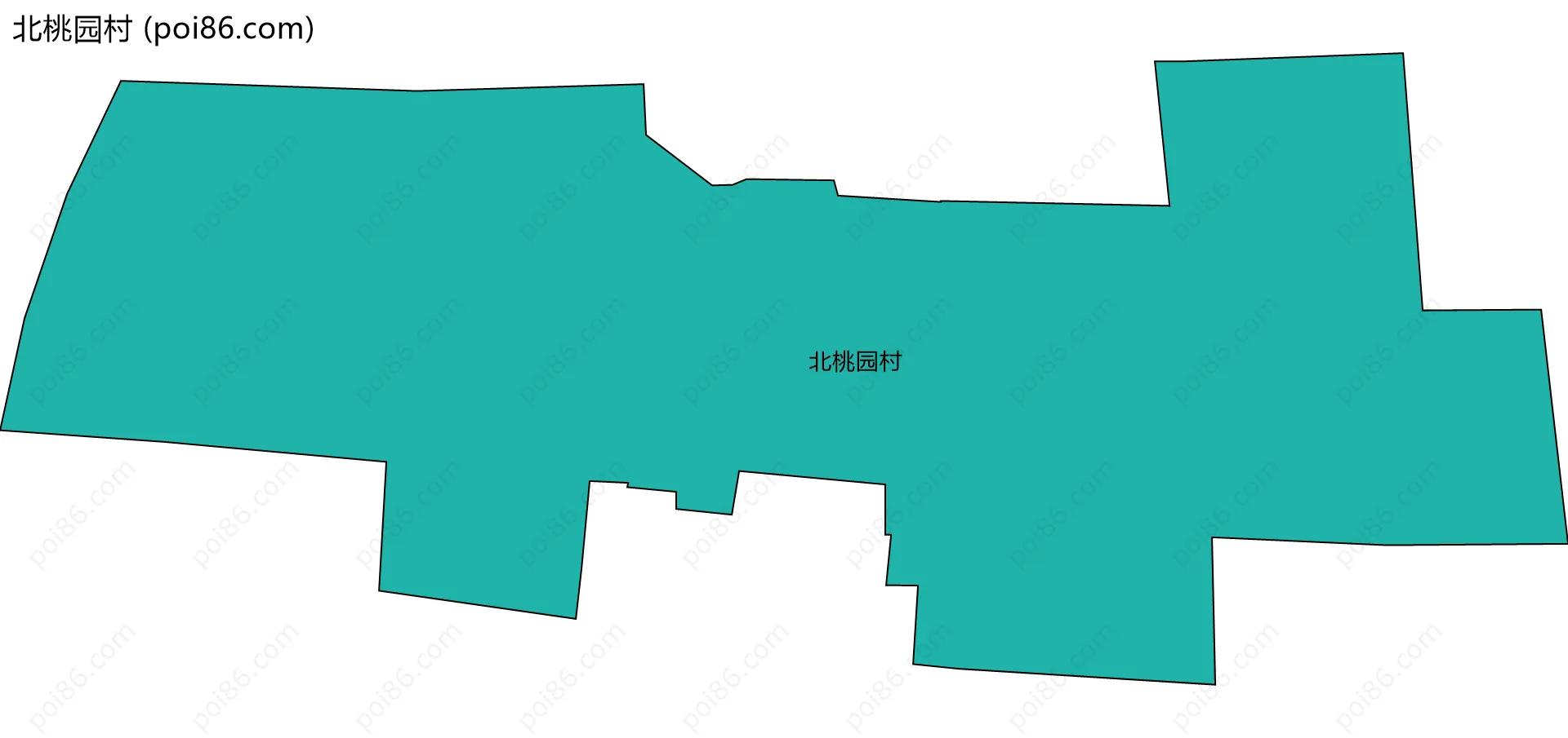 北桃园村边界地图