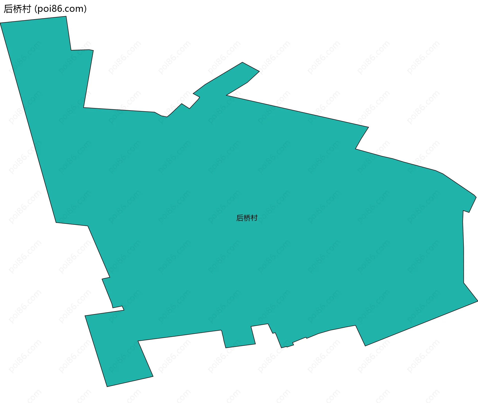 后桥村边界地图
