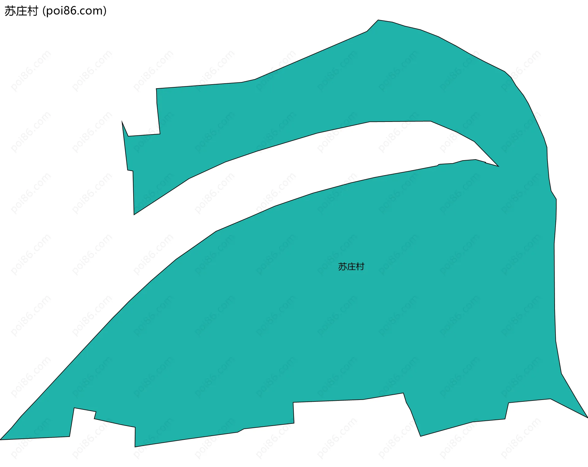苏庄村边界地图