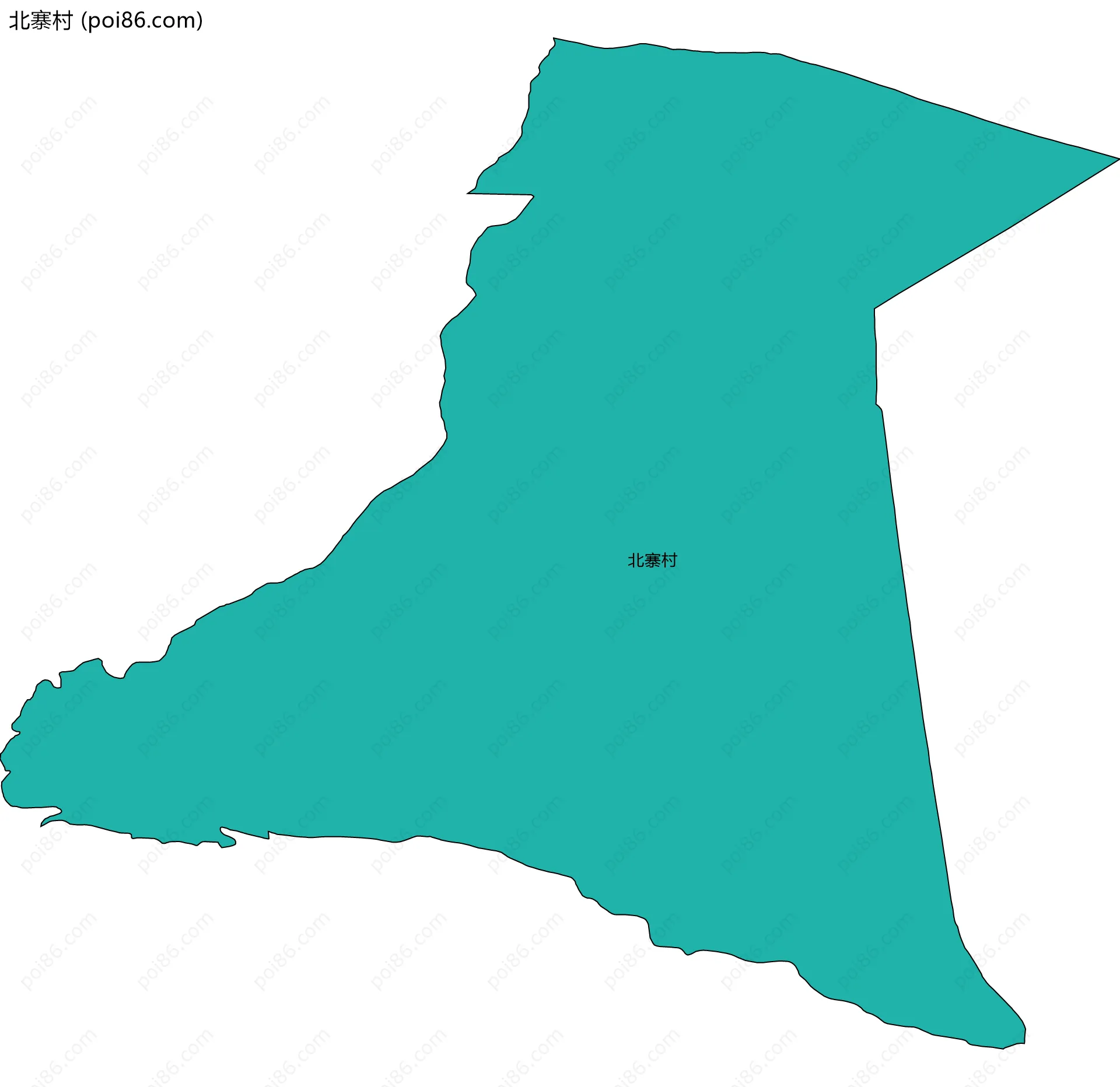 北寨村边界地图