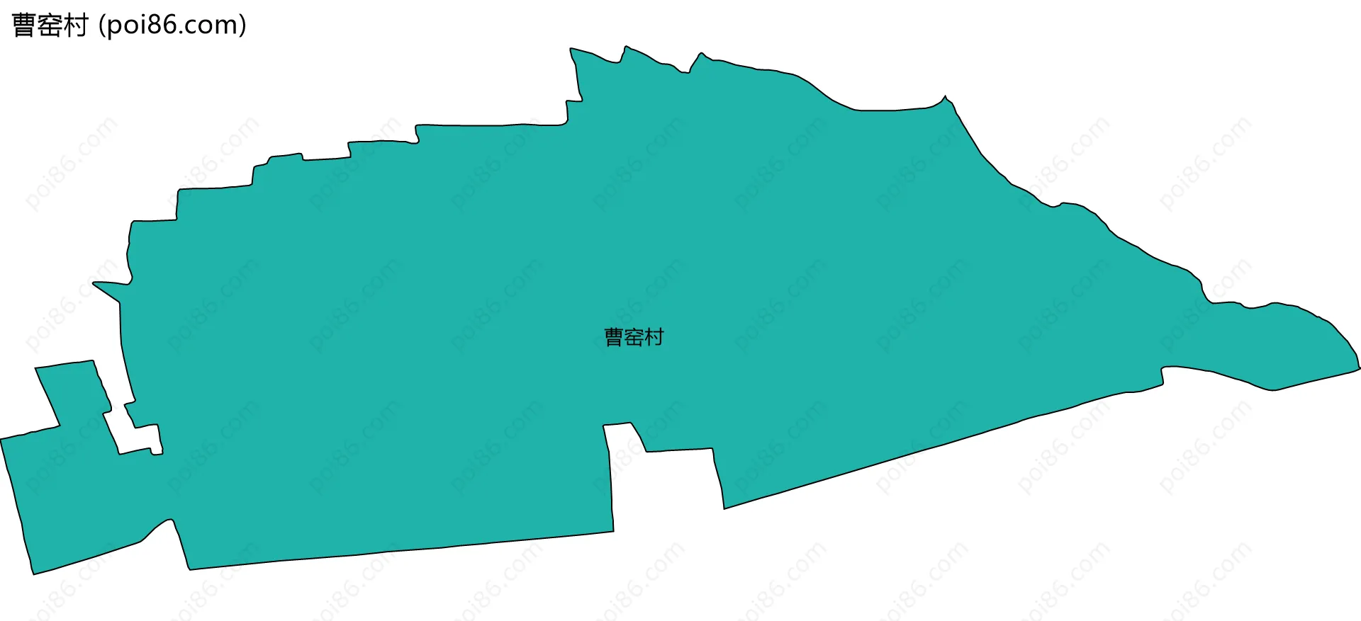 曹窑村边界地图