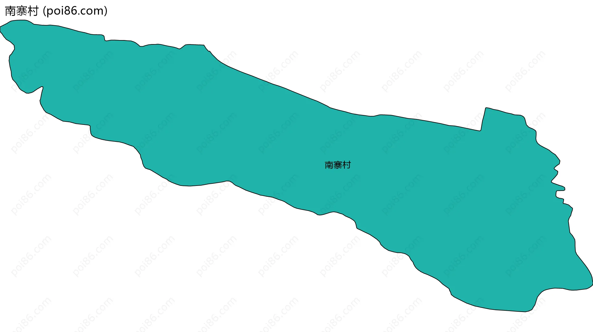 南寨村边界地图