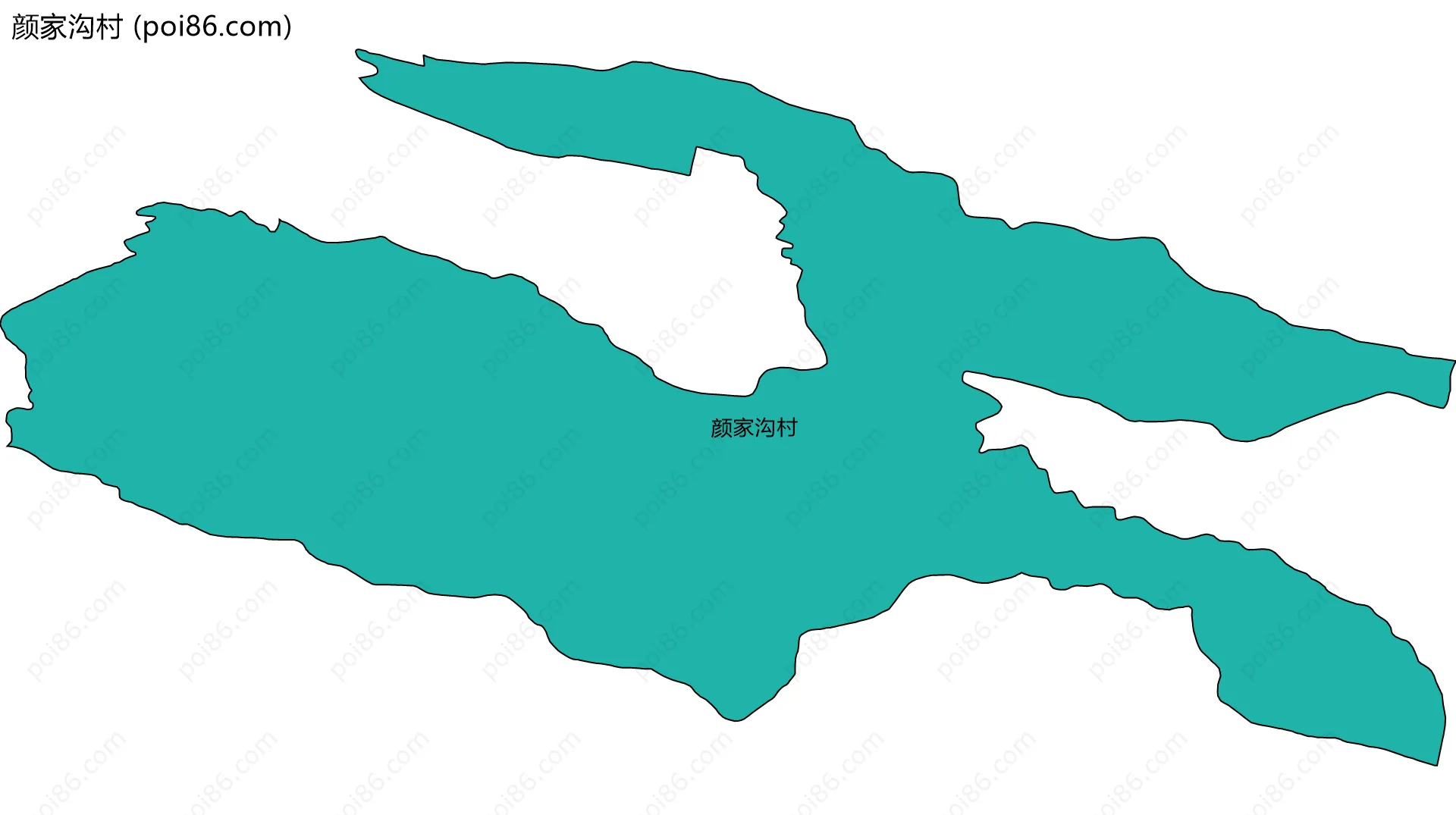 颜家沟村边界地图