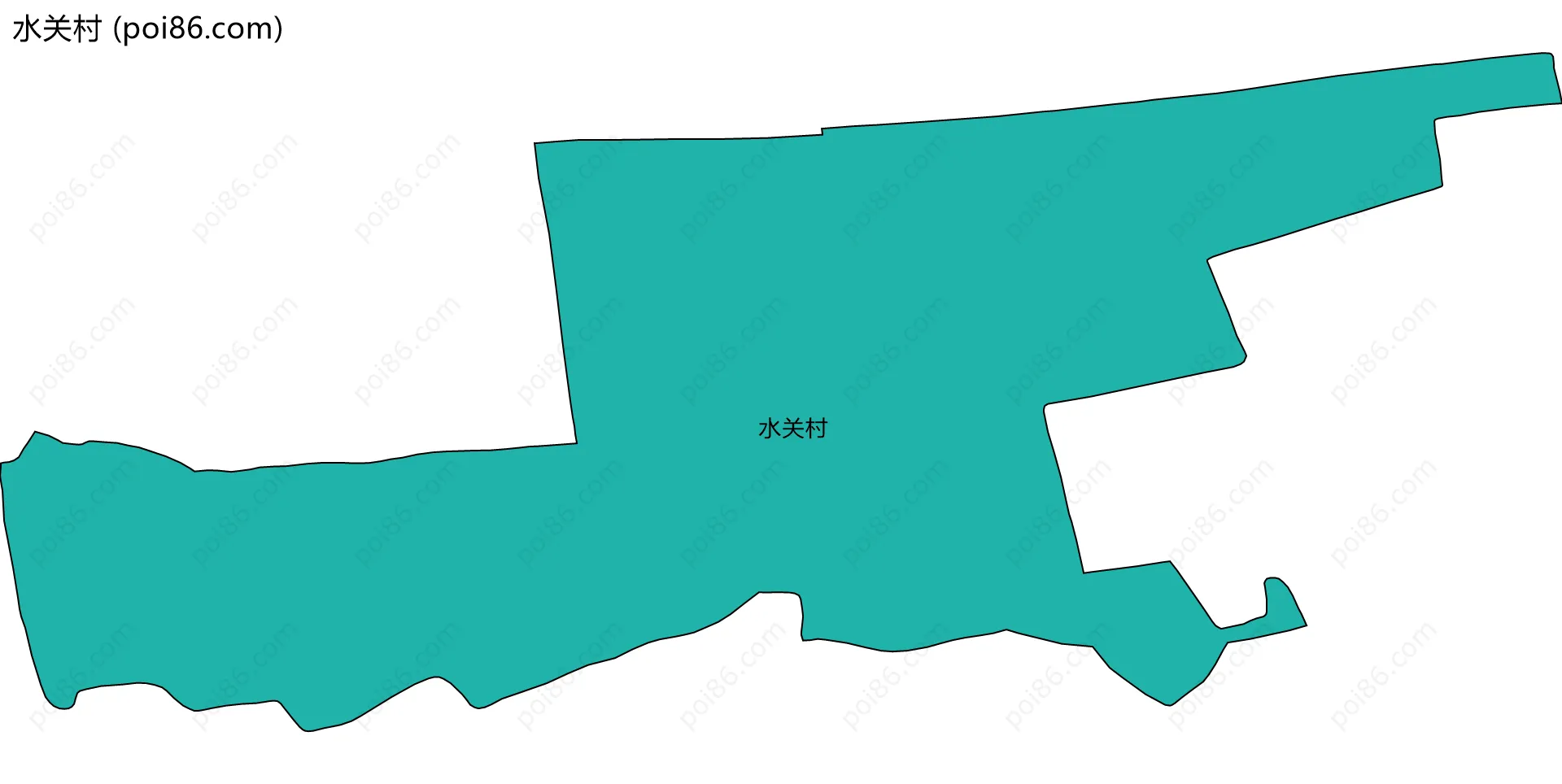 水关村边界地图