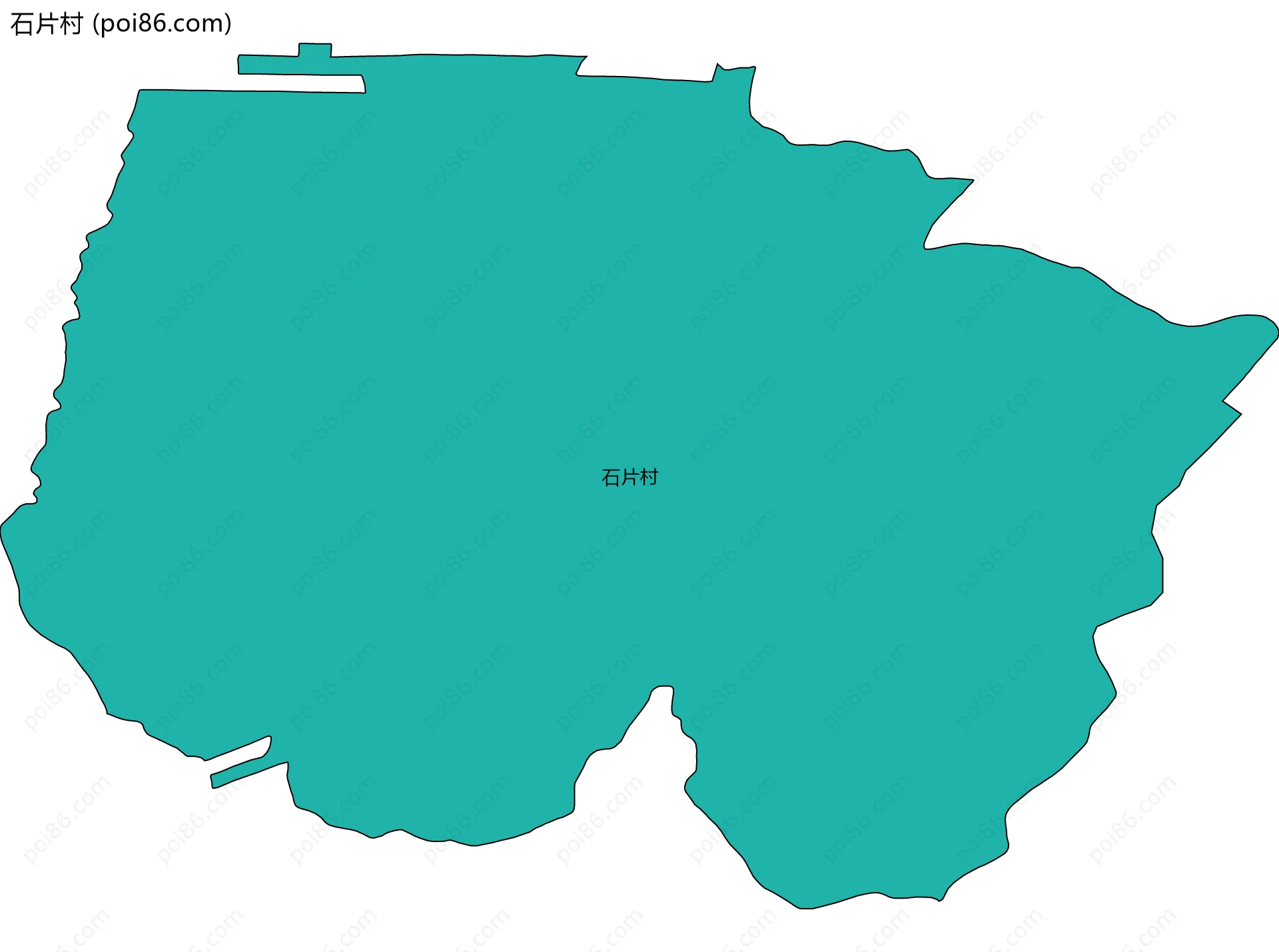 石片村边界地图