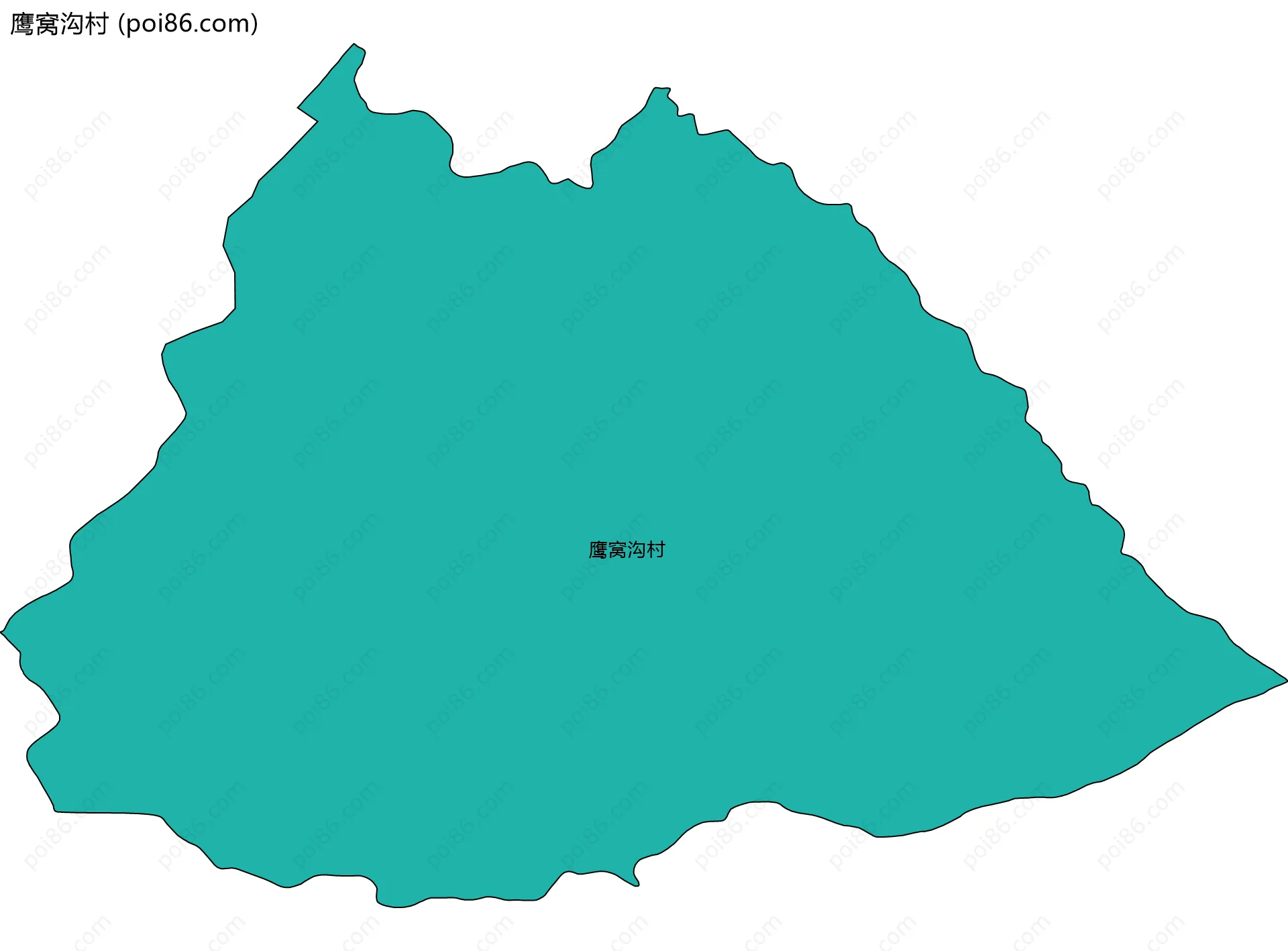 鹰窝沟村边界地图