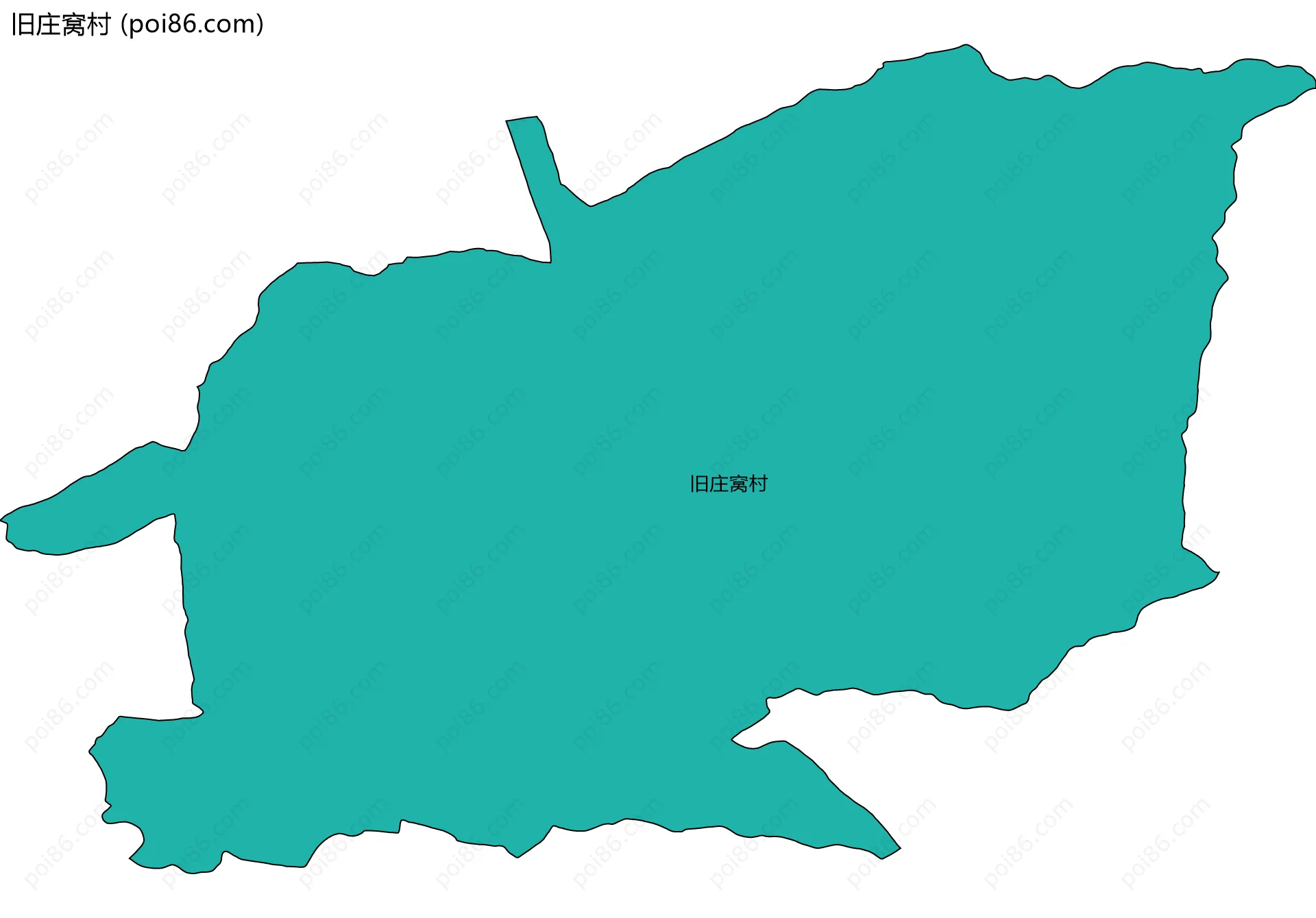 旧庄窝村边界地图
