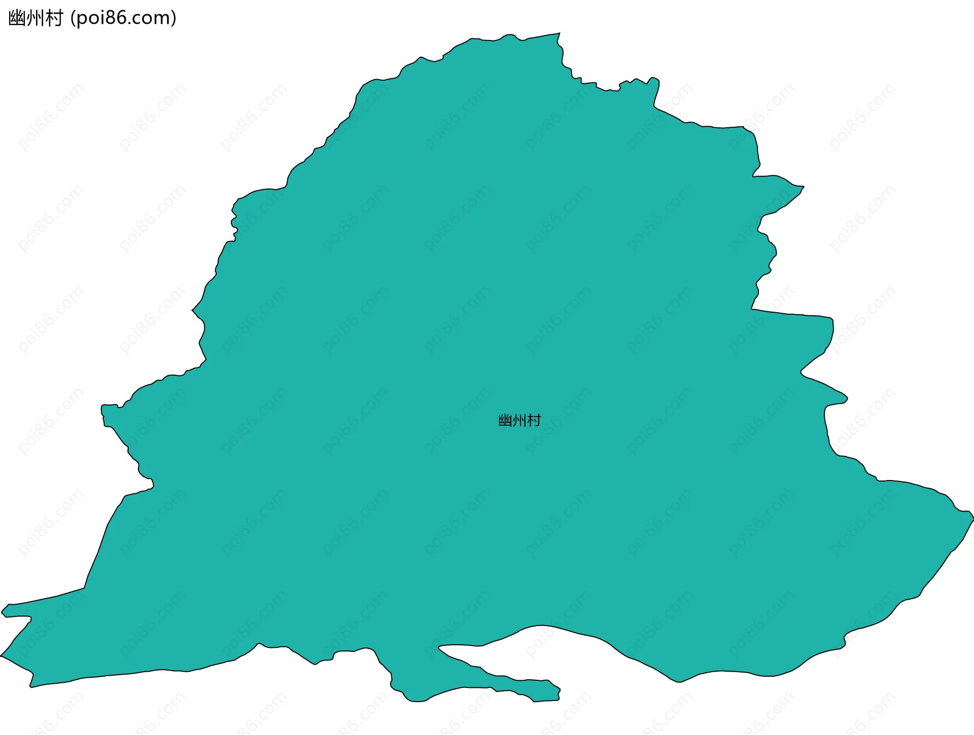 幽州村边界地图