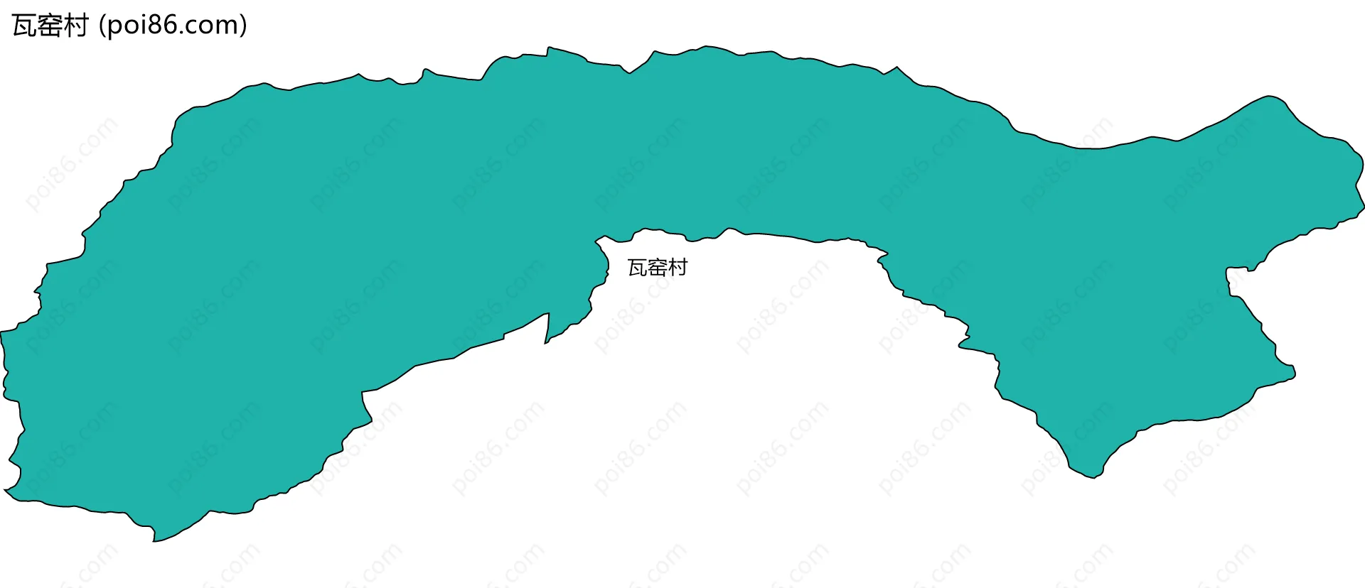 瓦窑村边界地图