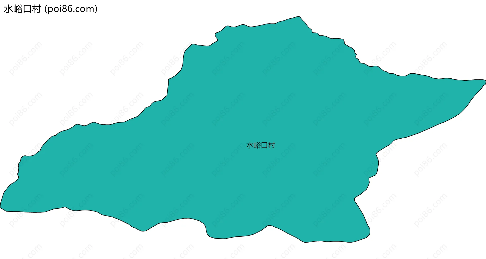 水峪口村边界地图