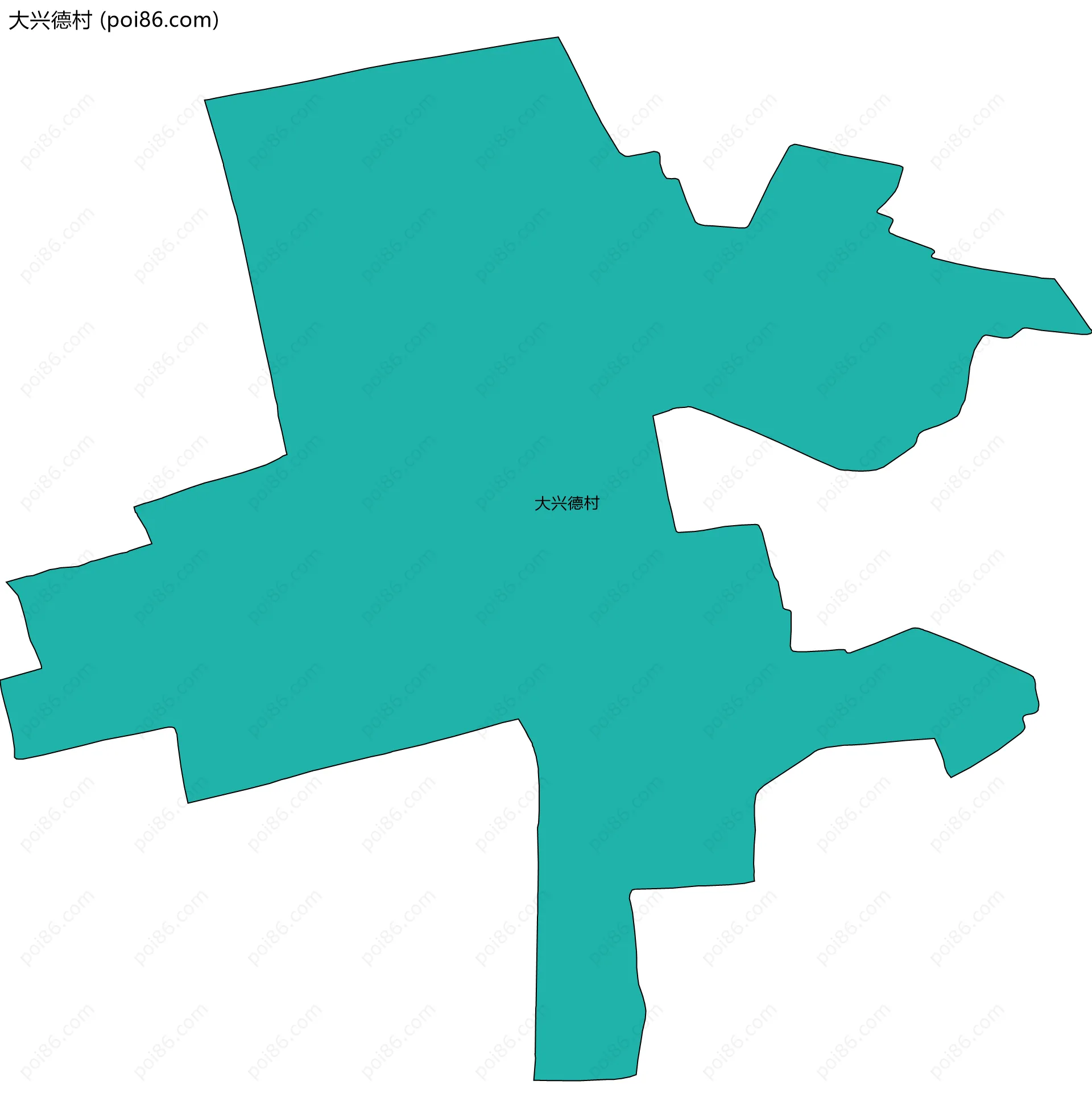大兴德村边界地图