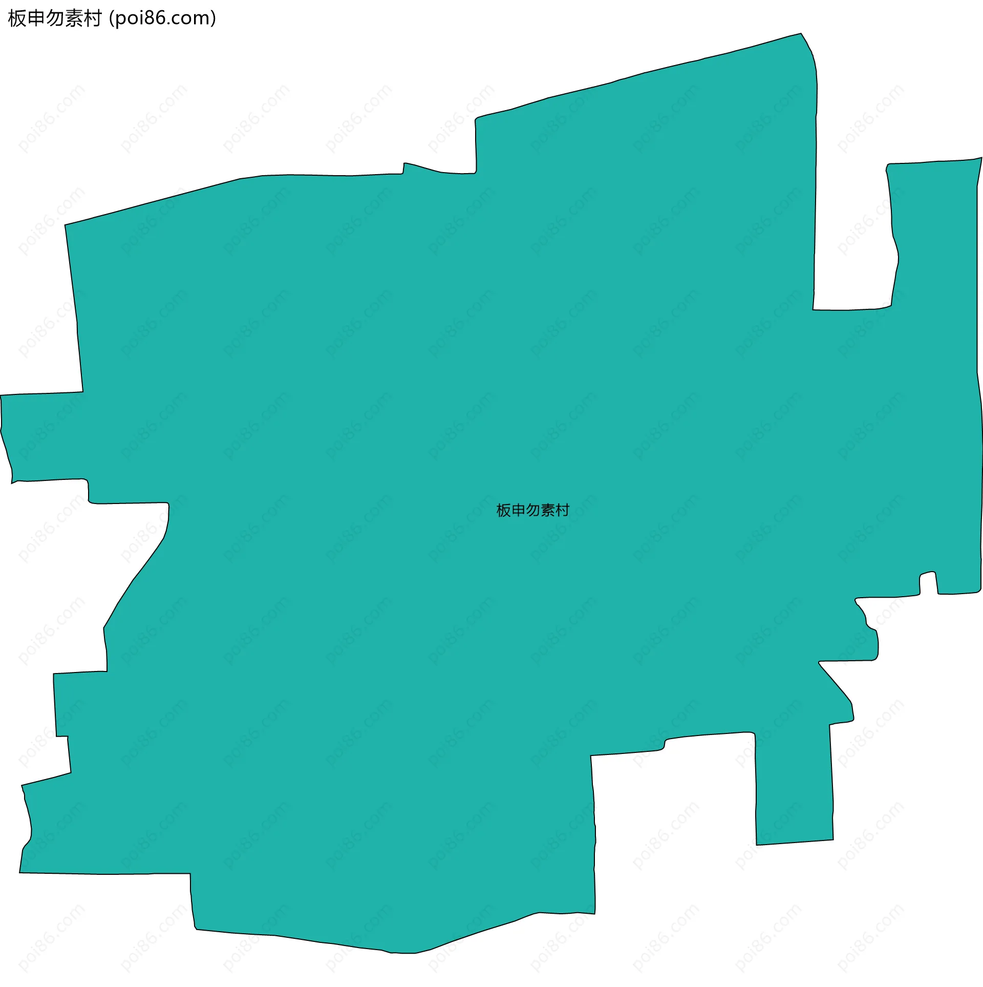 板申勿素村边界地图