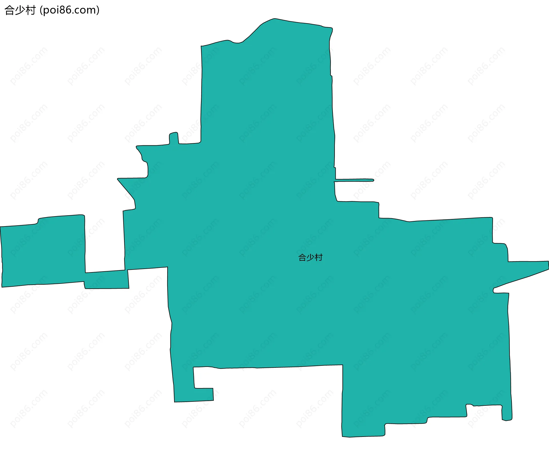 合少村边界地图