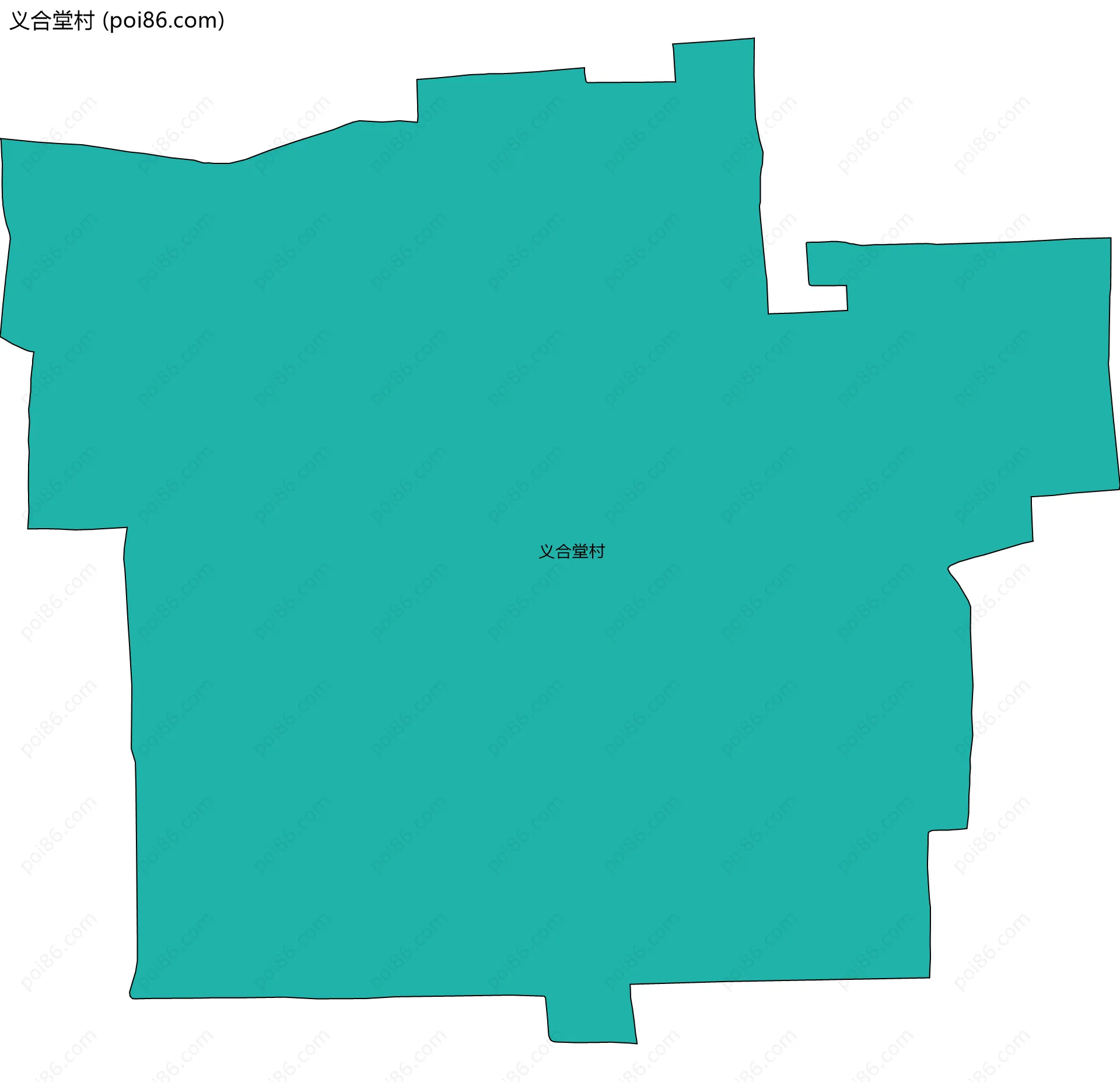 义合堂村边界地图