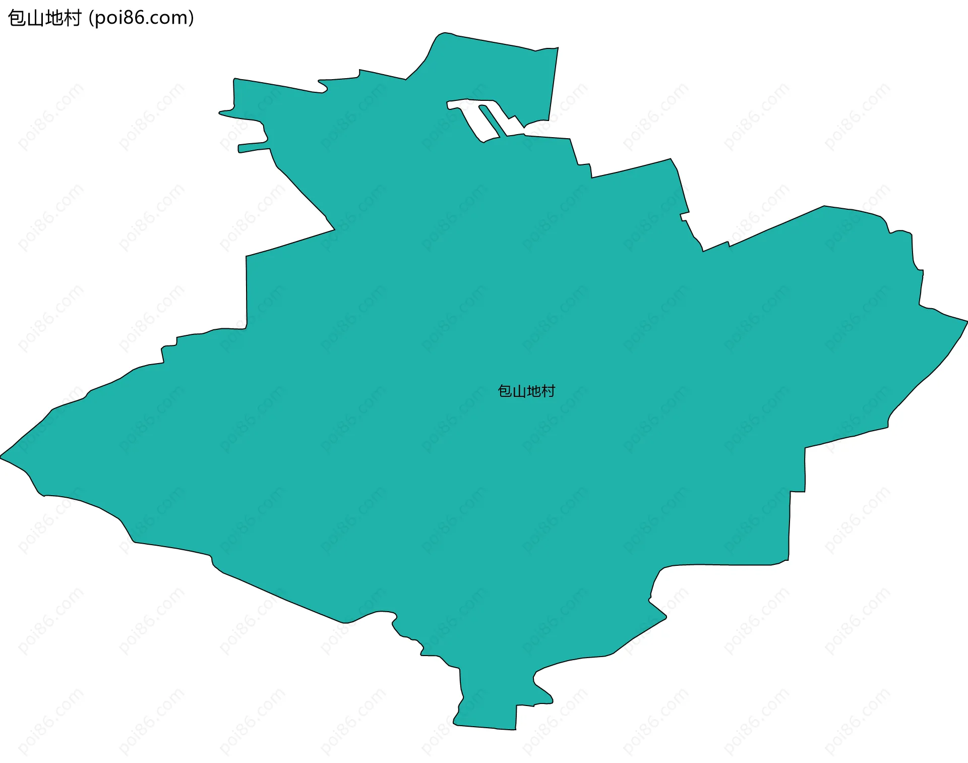 包山地村边界地图