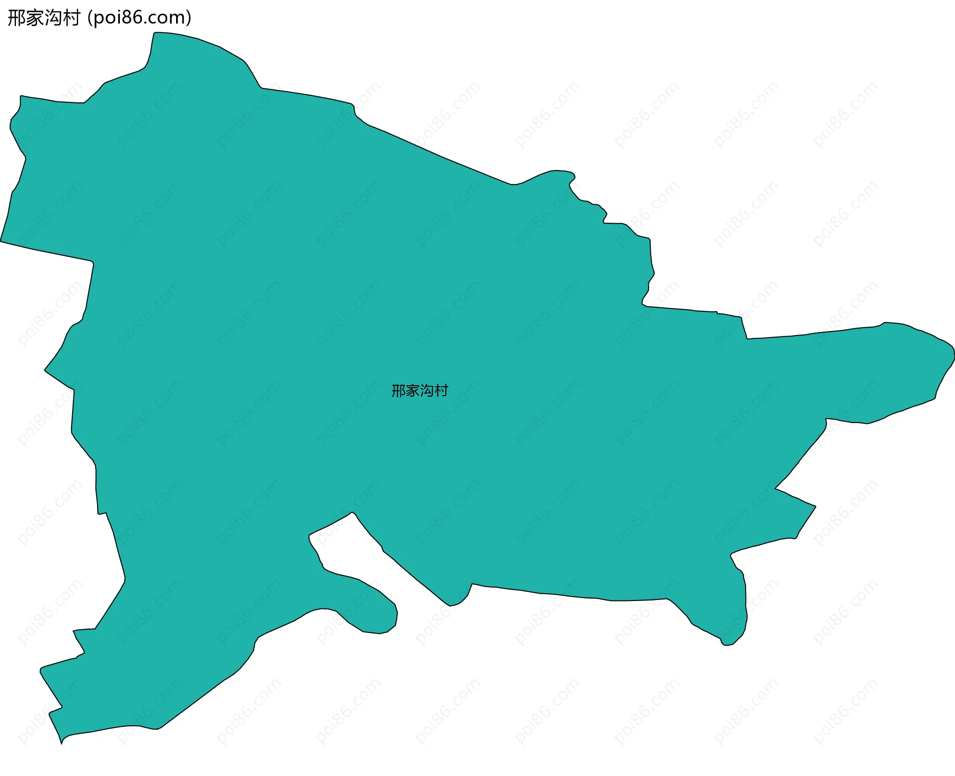 邢家沟村边界地图