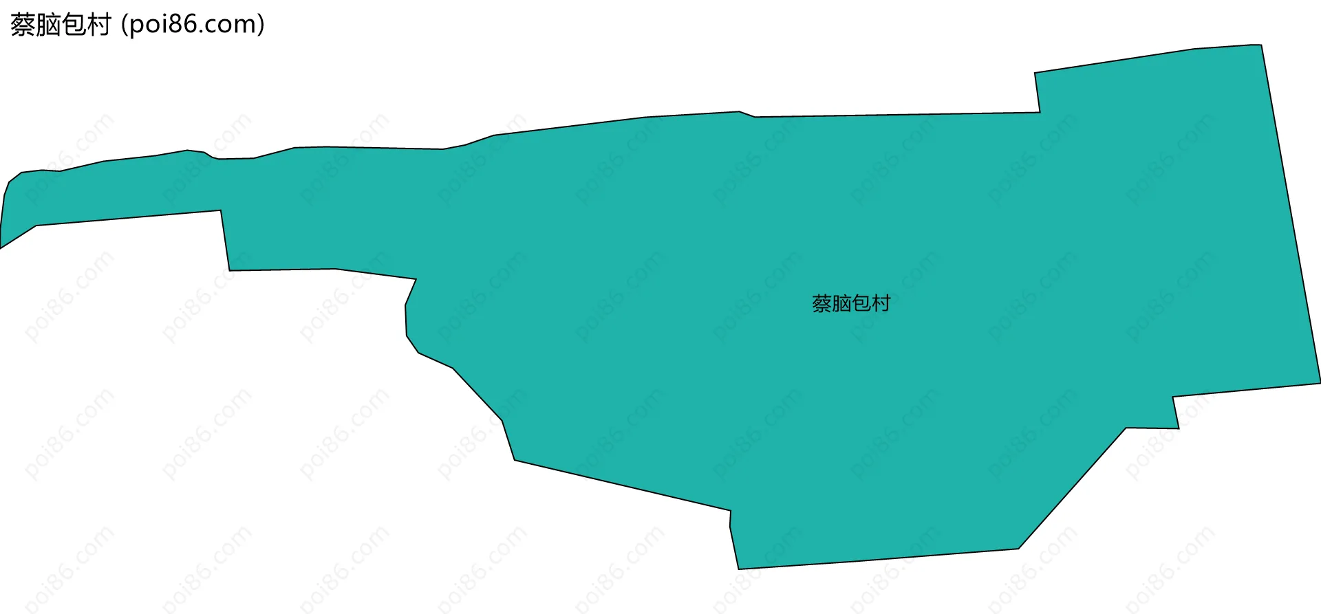 蔡脑包村边界地图