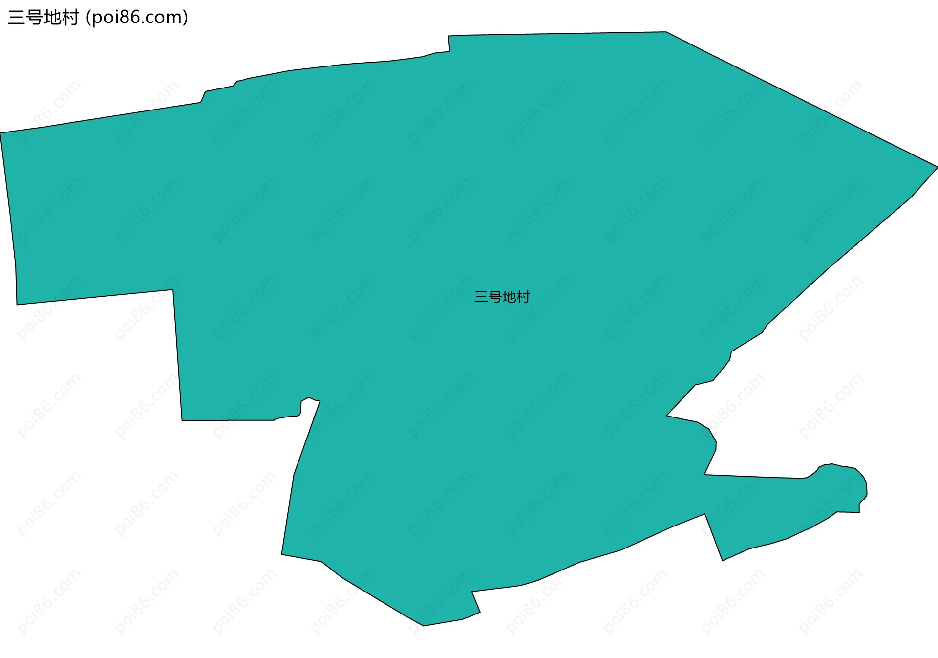 三号地村边界地图