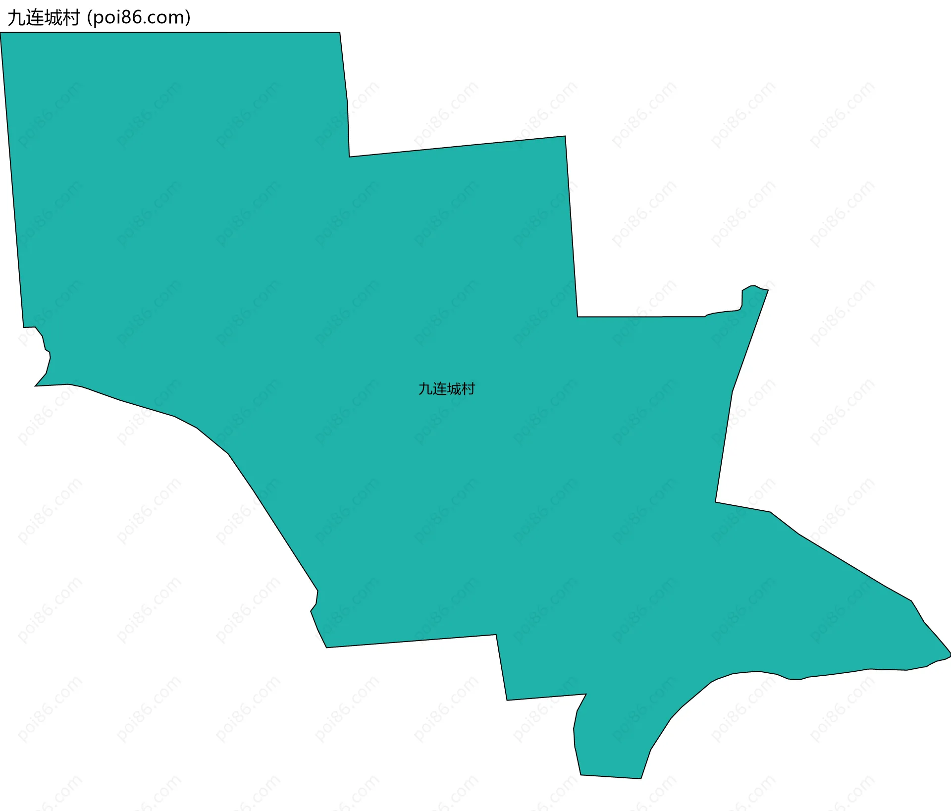 九连城村边界地图