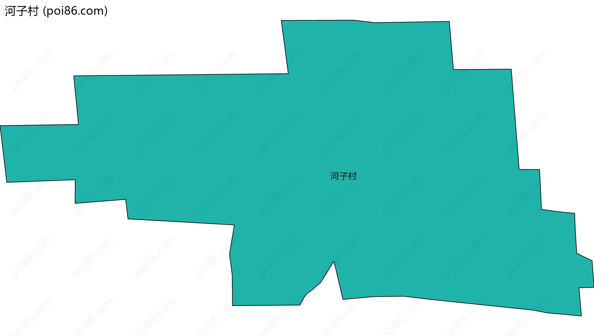 河子村边界地图