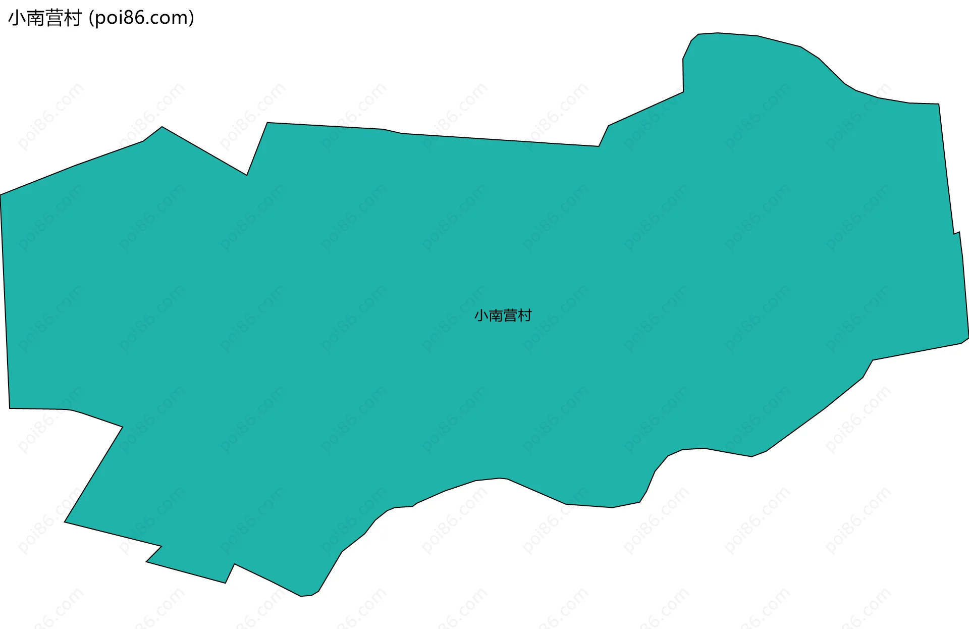 小南营村边界地图