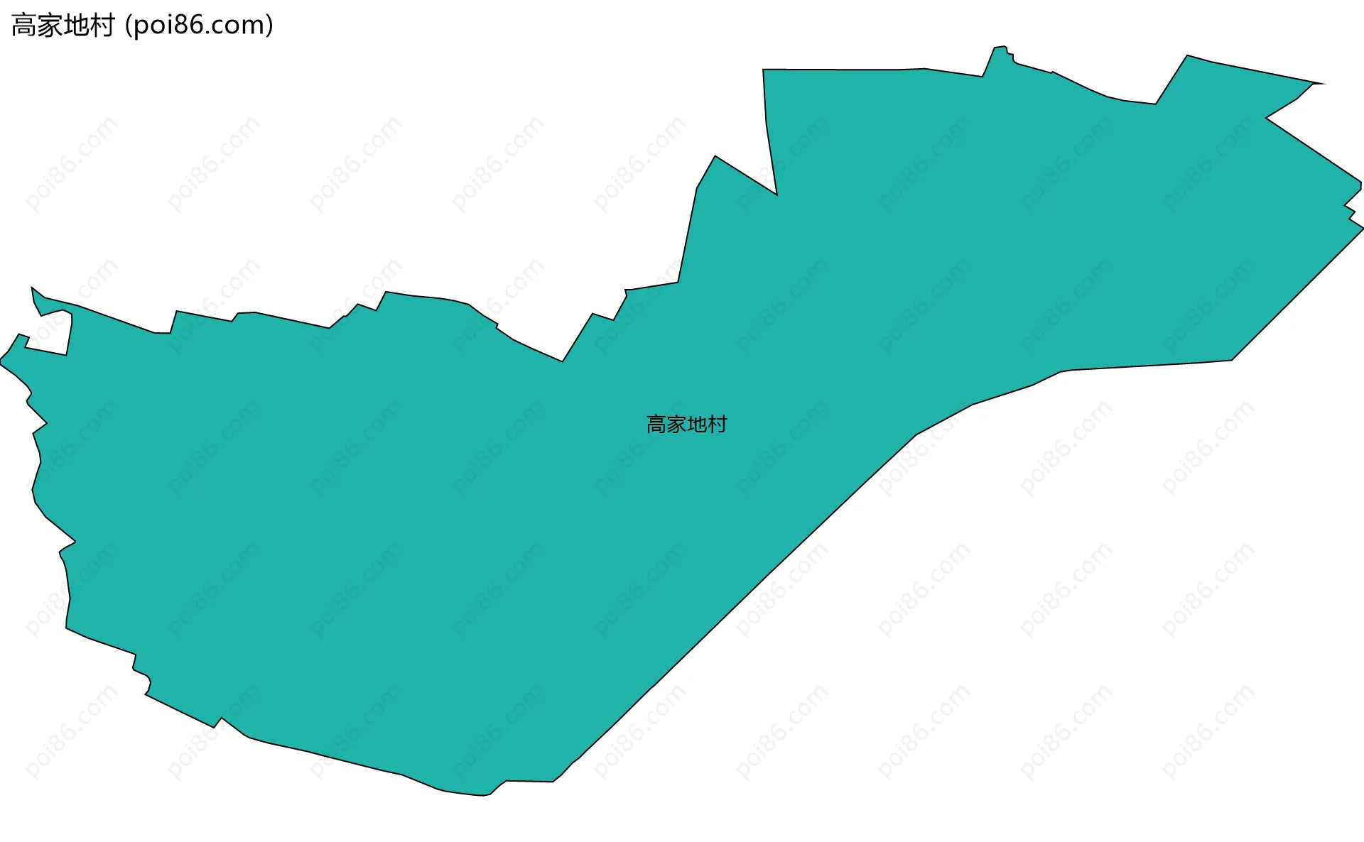 高家地村边界地图