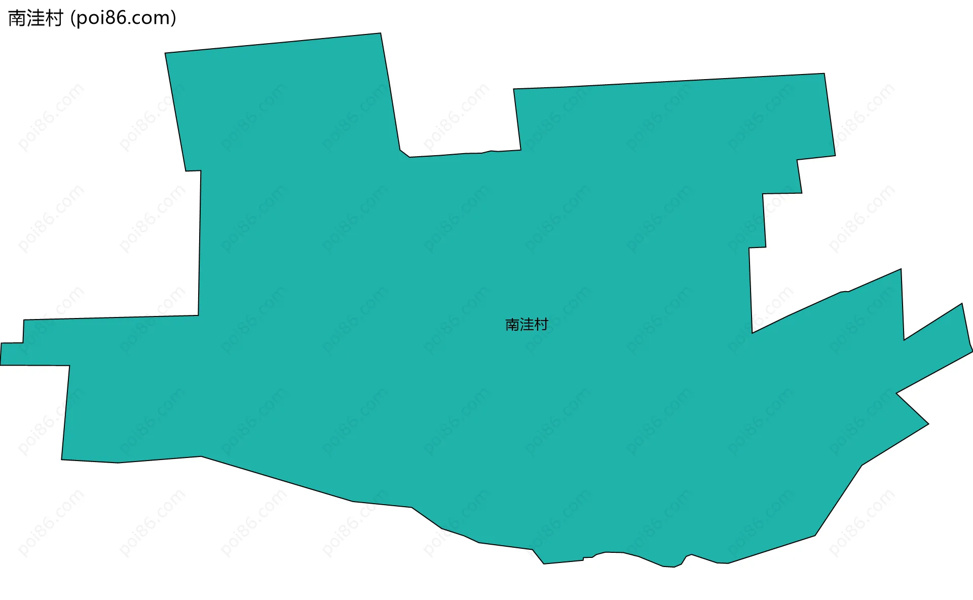 南洼村边界地图