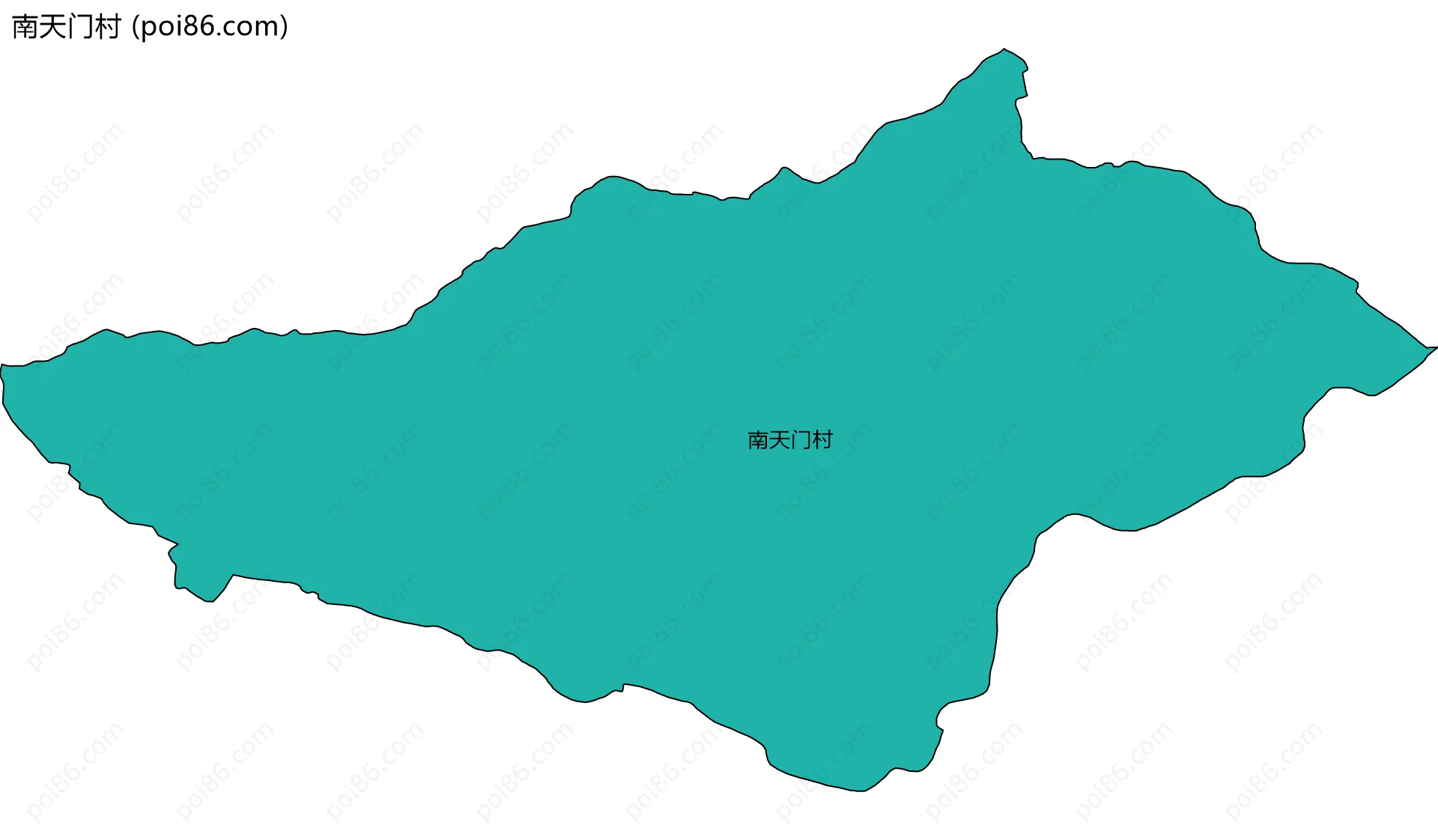 南天门村边界地图